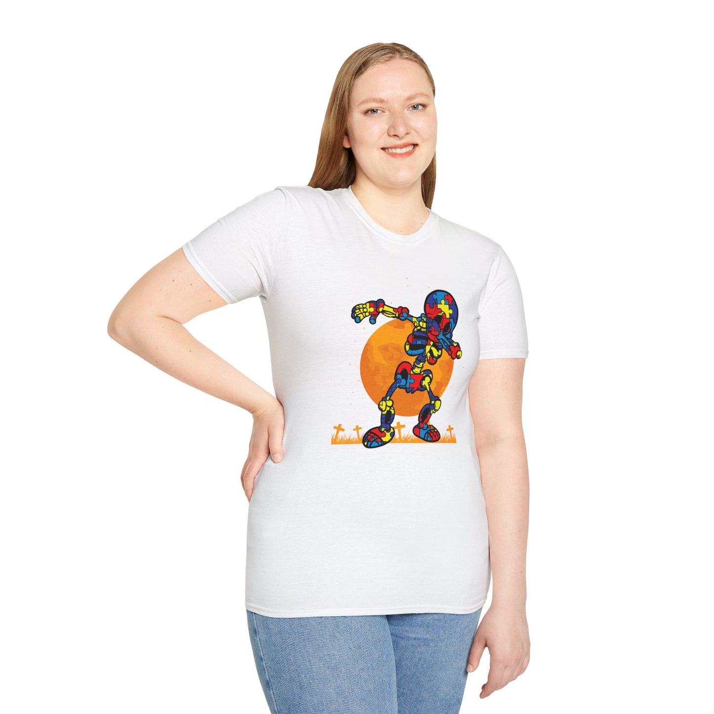 Autism Awareness Halloween Hero Tee - Embrace Uniqueness & Celebrate Differences Unisex Softstyle