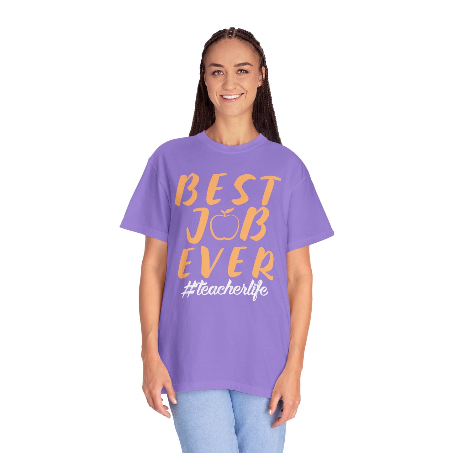 Best Job Ever - Inspirational T-Shirt with Apple Design teachers life
