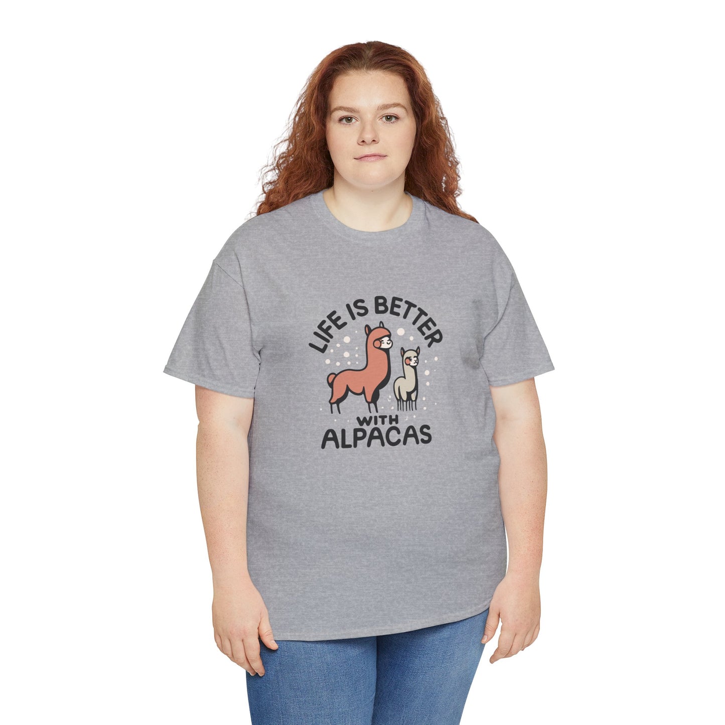 Life is Better with Alpacas - Whimsical T-Shirt for Animal Lover