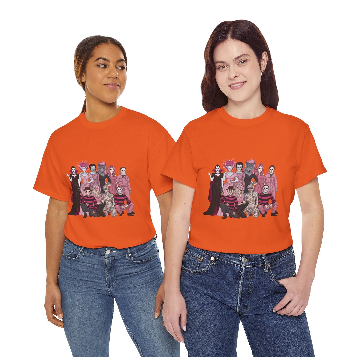 Horror Warriors in Pink Shirt Unisex Tee - Breast Cancer Awareness Month