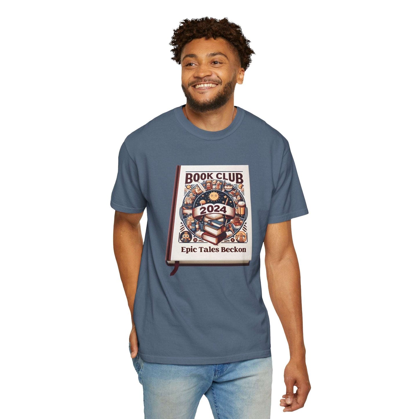 2024 Book Club - Literary Adventure tshirt - Epic Tales Beckon