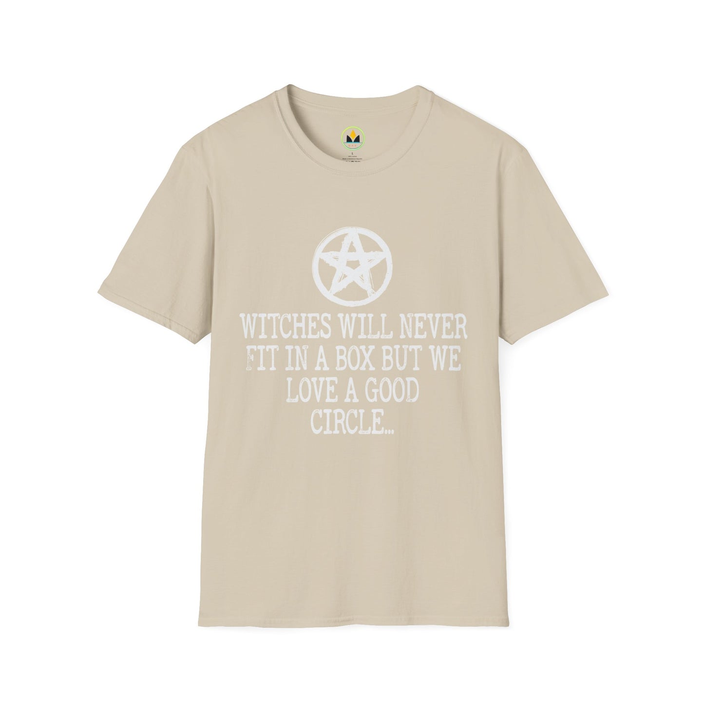 Spooky Circle-Loving Witches Halloween T-Shirt - Unique Pentagram Design