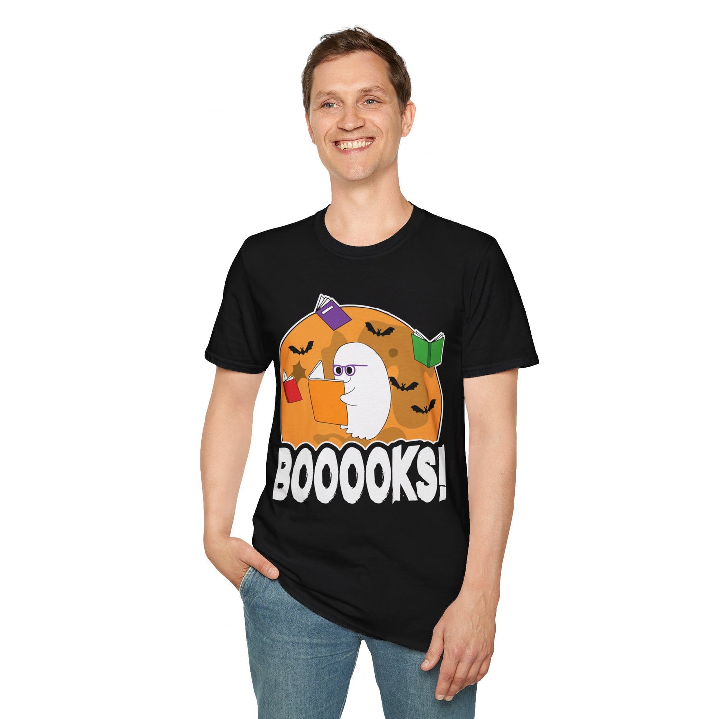 Ghostly Reader - Spooky Halloween BOOOOKS! Tee