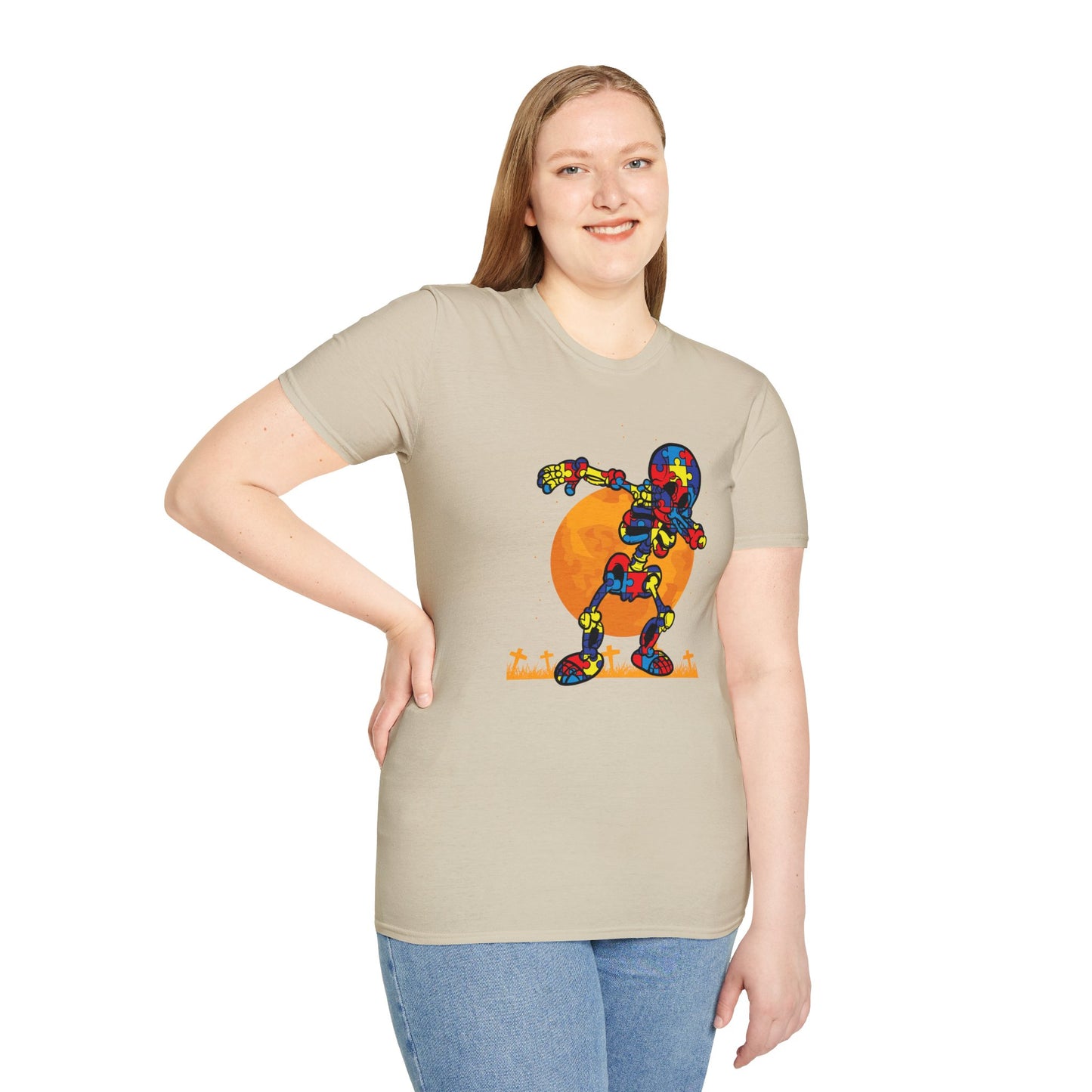 Autism Awareness Halloween Hero Tee - Embrace Uniqueness & Celebrate Differences Unisex Softstyle