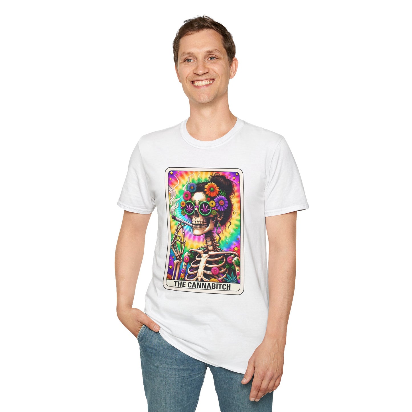 Cannabitch Halloween T-Shirt | Funny Weed Gothic Tee, Spooky Stoner Gift