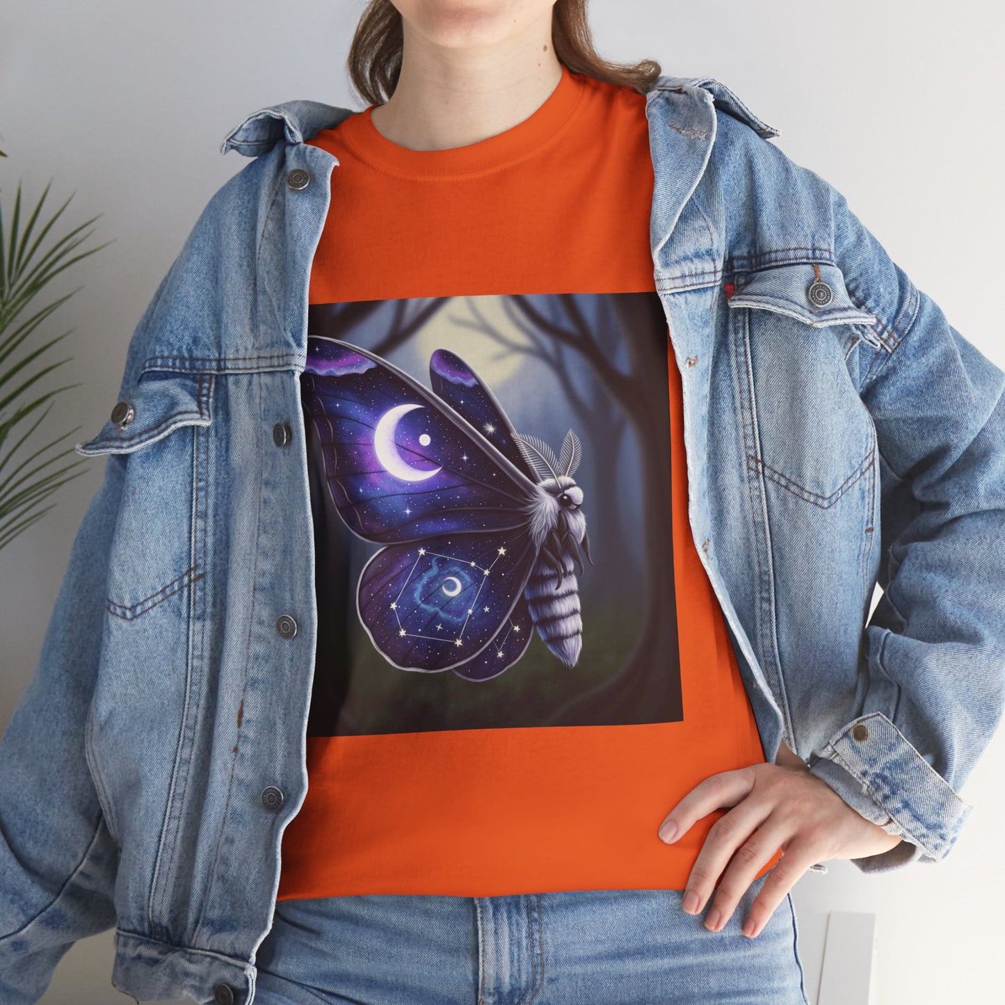 Witchy Galaxy Moth Moon Shirt