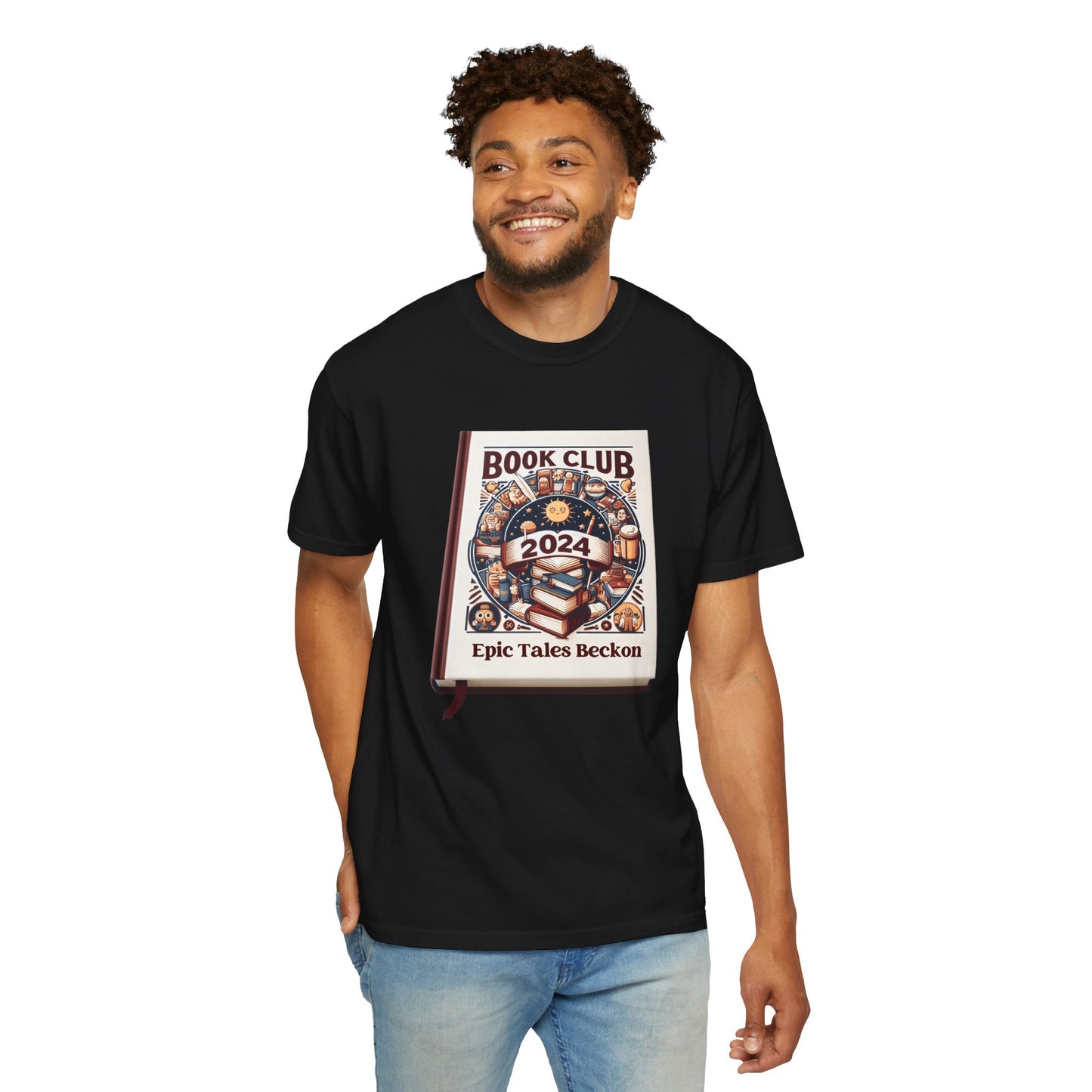 2024 Book Club - Literary Adventure tshirt - Epic Tales Beckon