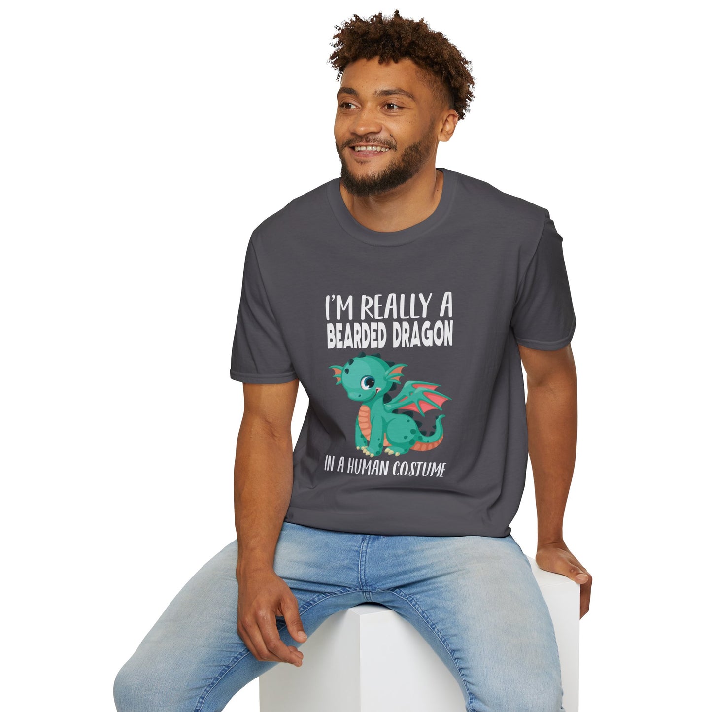 I’m Really a Bearded Dragon in a Human Costume – Cute Halloween Reptile Lover T‑Shirt