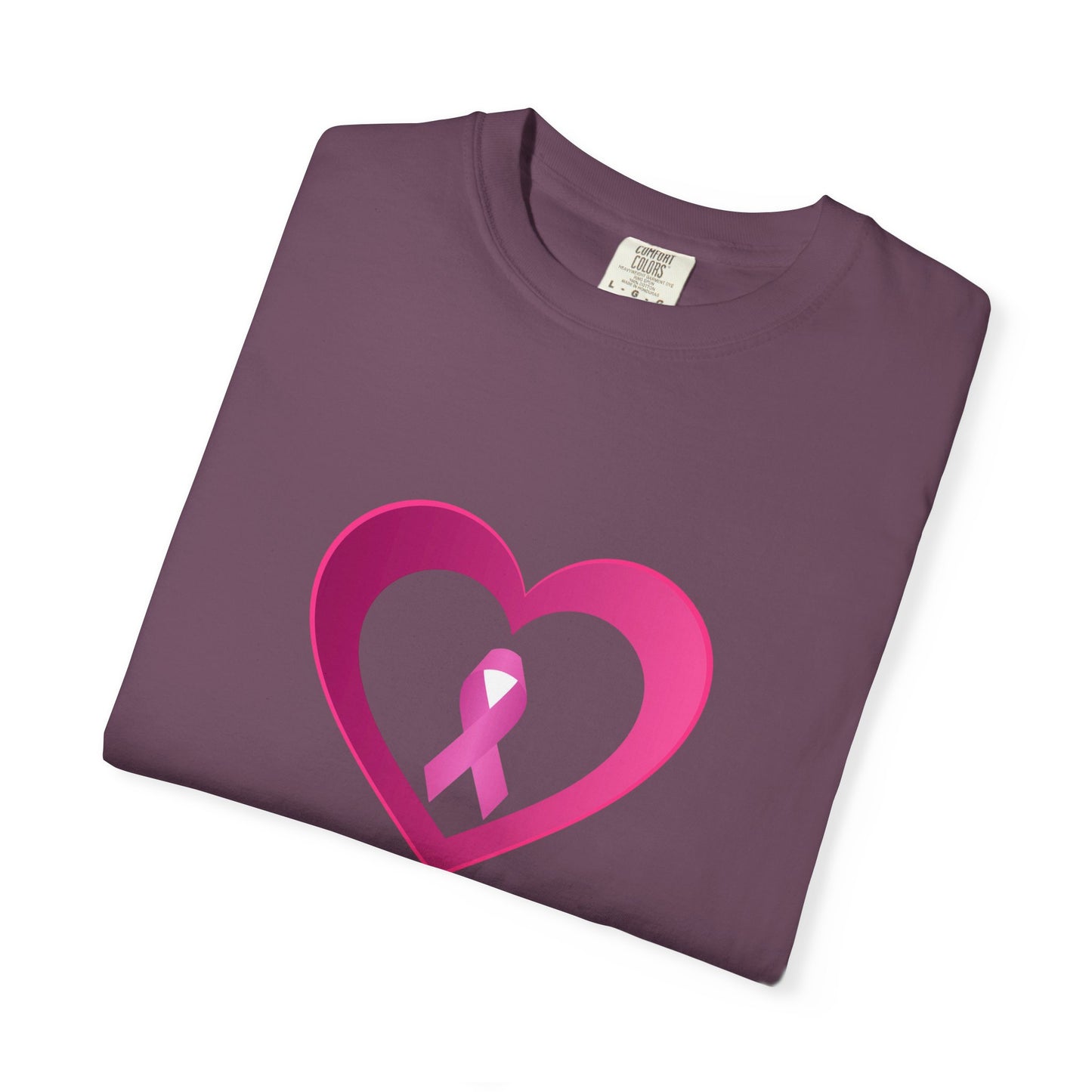 Breast Cancer Awareness heart & ribbon