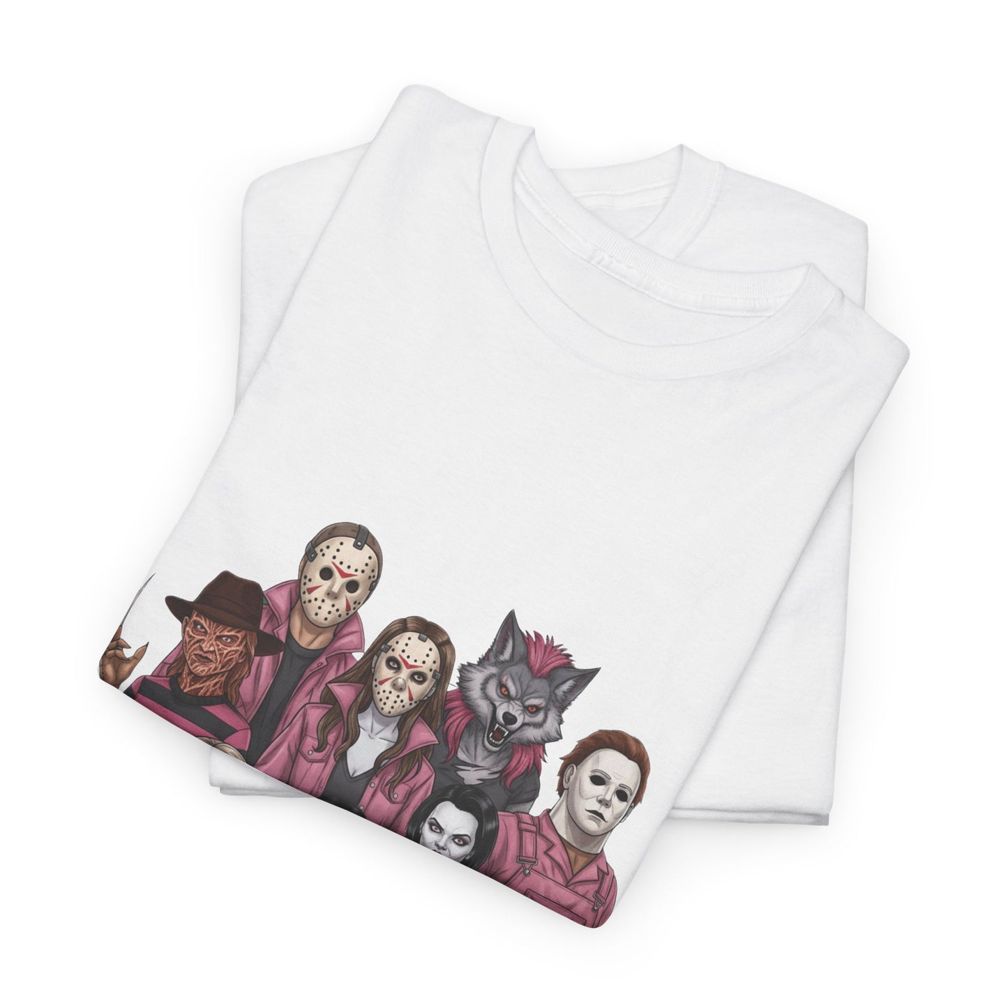 Horror Villains Breast Cancer Awareness Tee