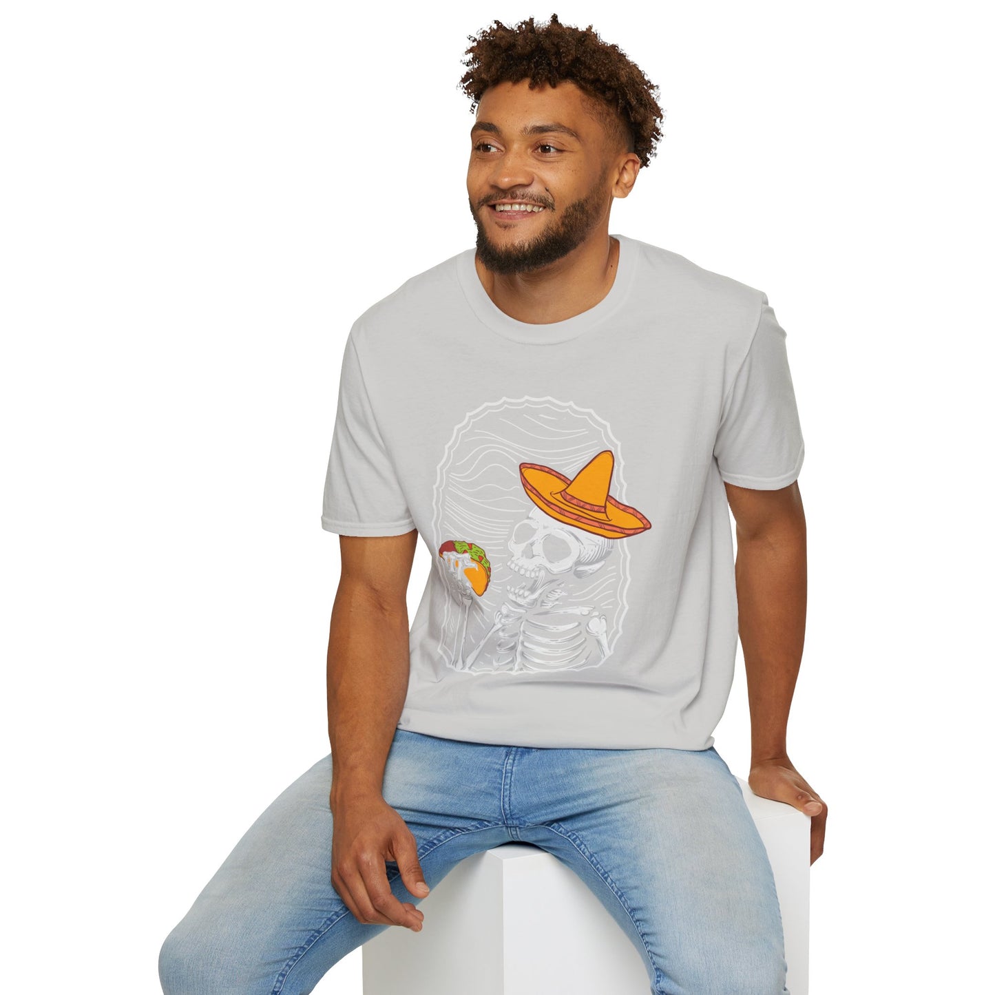Fiesta of Frights - Sombrero Skeleton Taco Halloween Unisex T-Shirt
