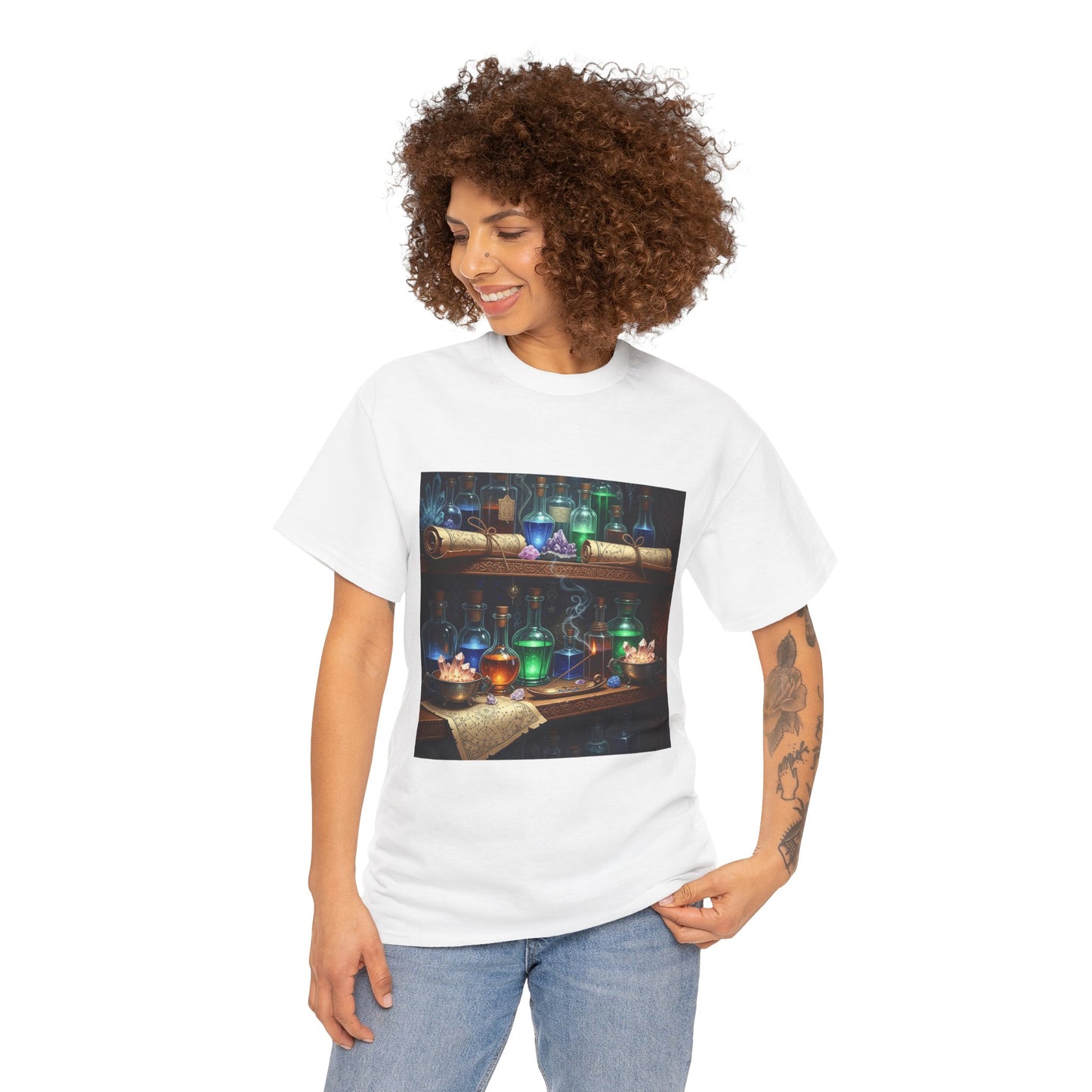 Witch's Potion Shelf Halloween Tee