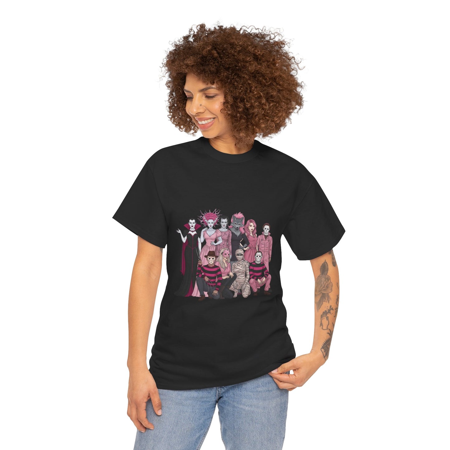 Horror Warriors in Pink Shirt Unisex Tee - Breast Cancer Awareness Month
