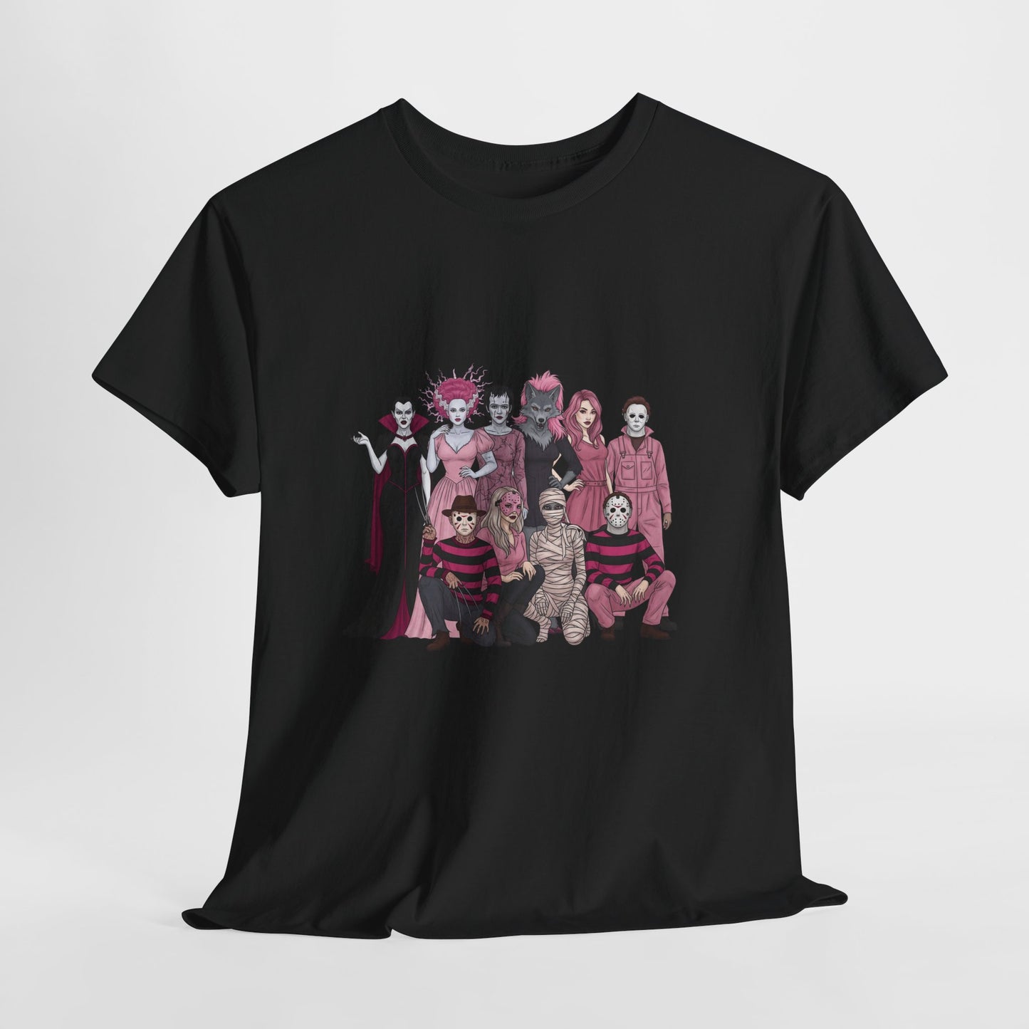 Horror Warriors in Pink Shirt Unisex Tee - Breast Cancer Awareness Month