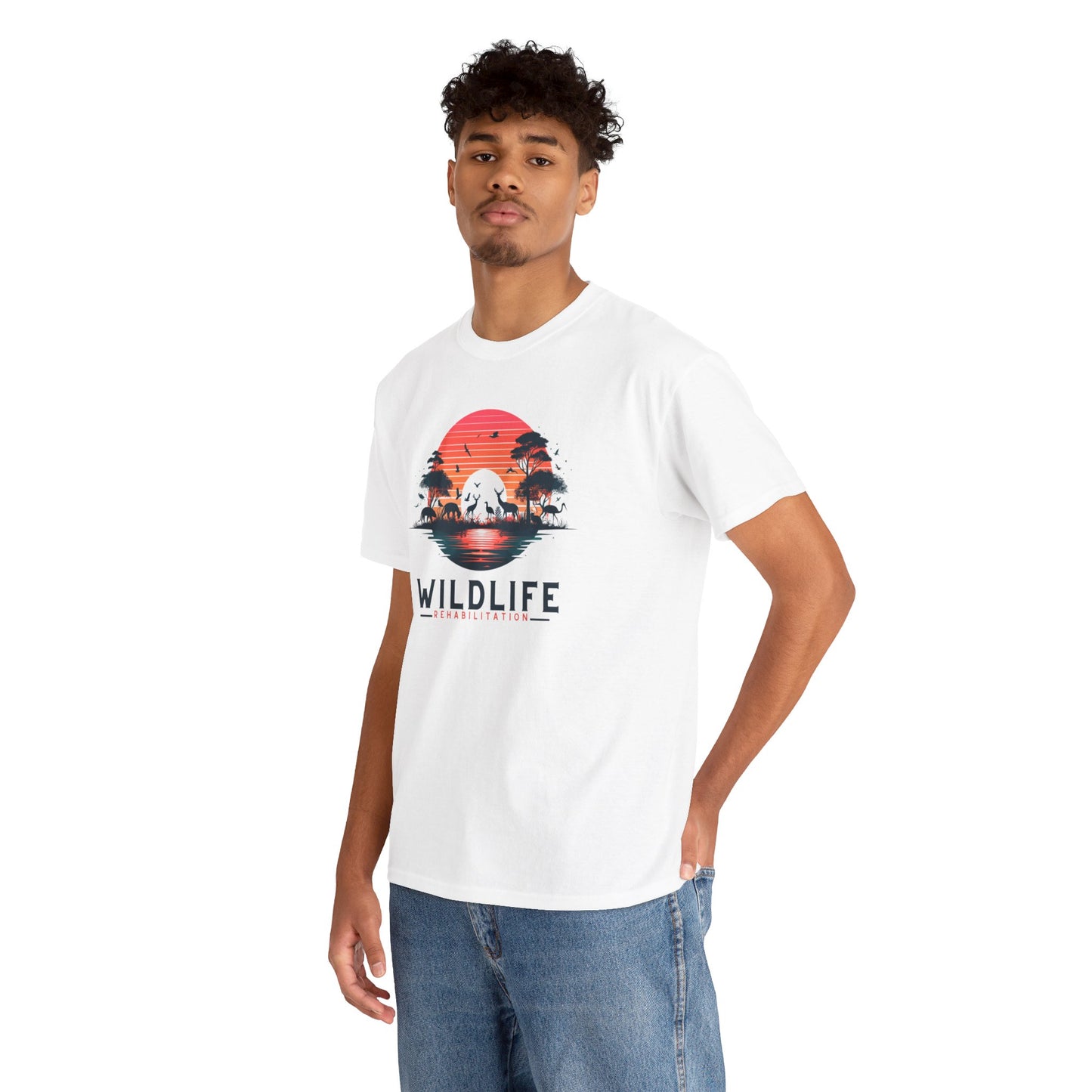 Wildlife Rehabilitation Sunset Silhouette Tee – Embrace Nature’s Serenity