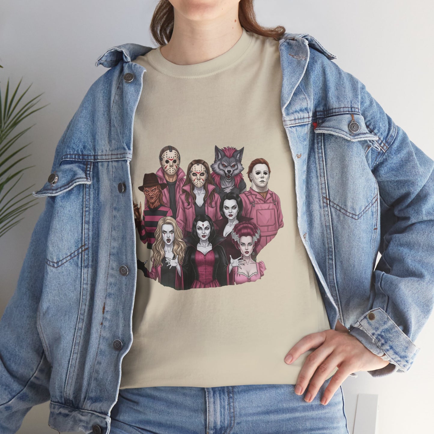 Horror Villains Breast Cancer Awareness Tee