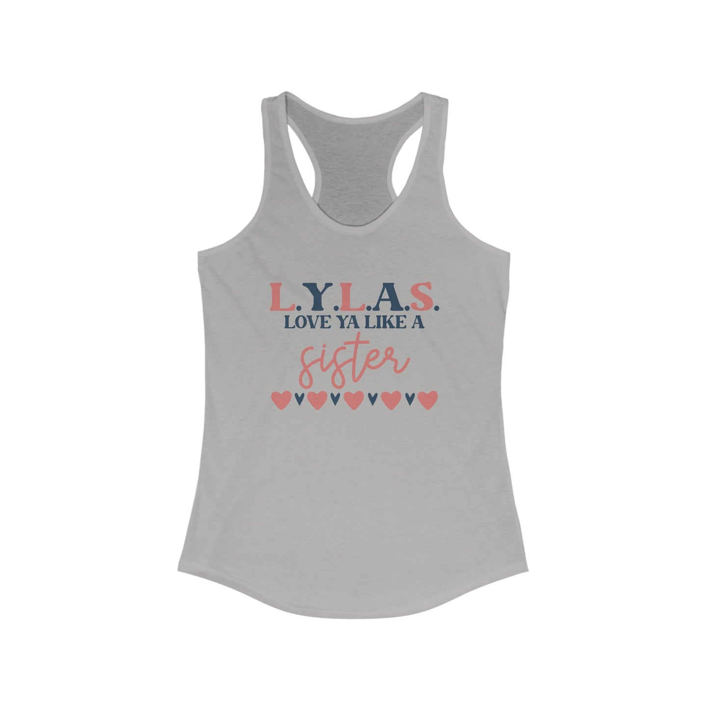 LYLAS Women’s Tank Top - Love Ya Like A Sister - Trendy Summer Wear with Heart Design