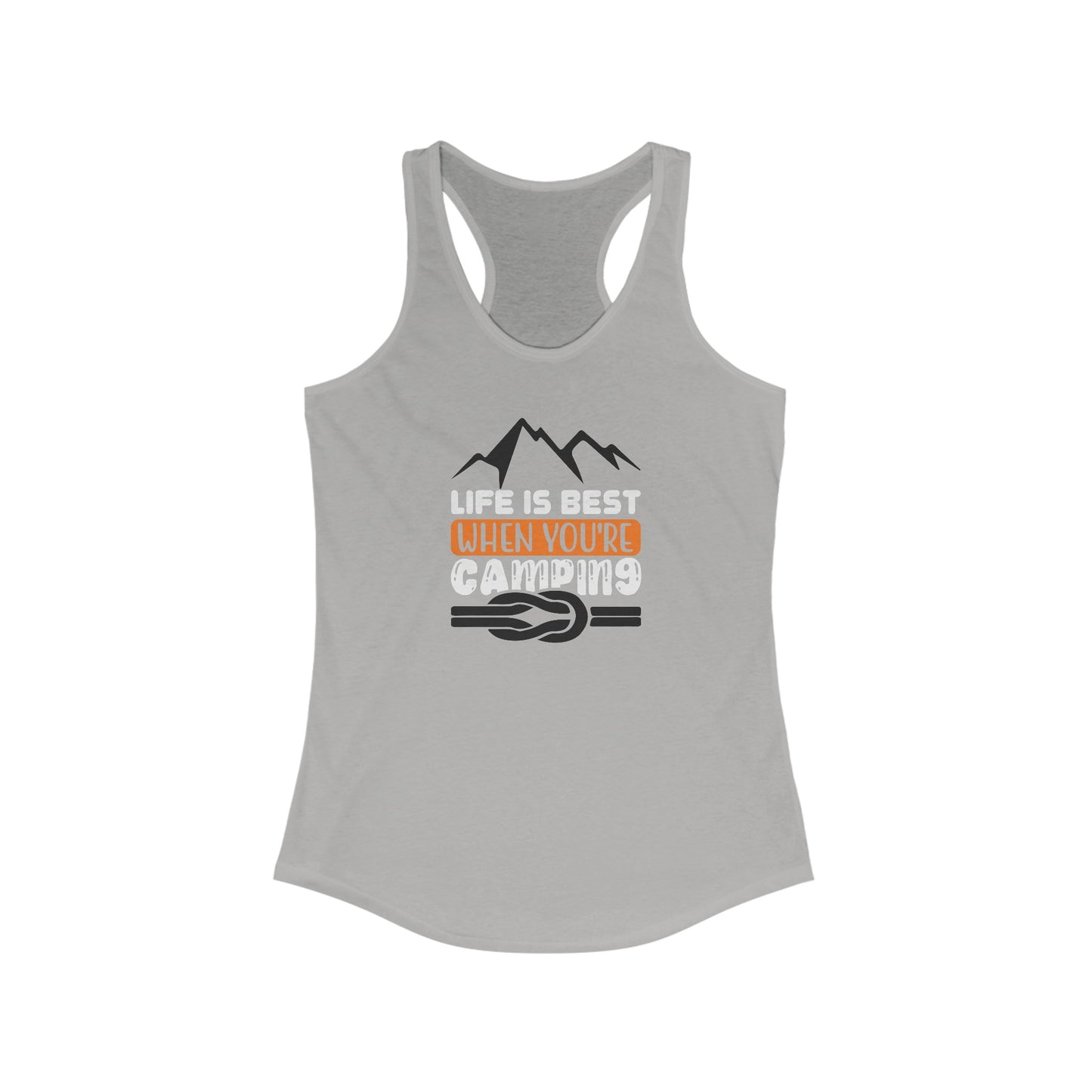 “Outdoor Adventure Women’s Tank Top - Life is Best When You’re Camping
