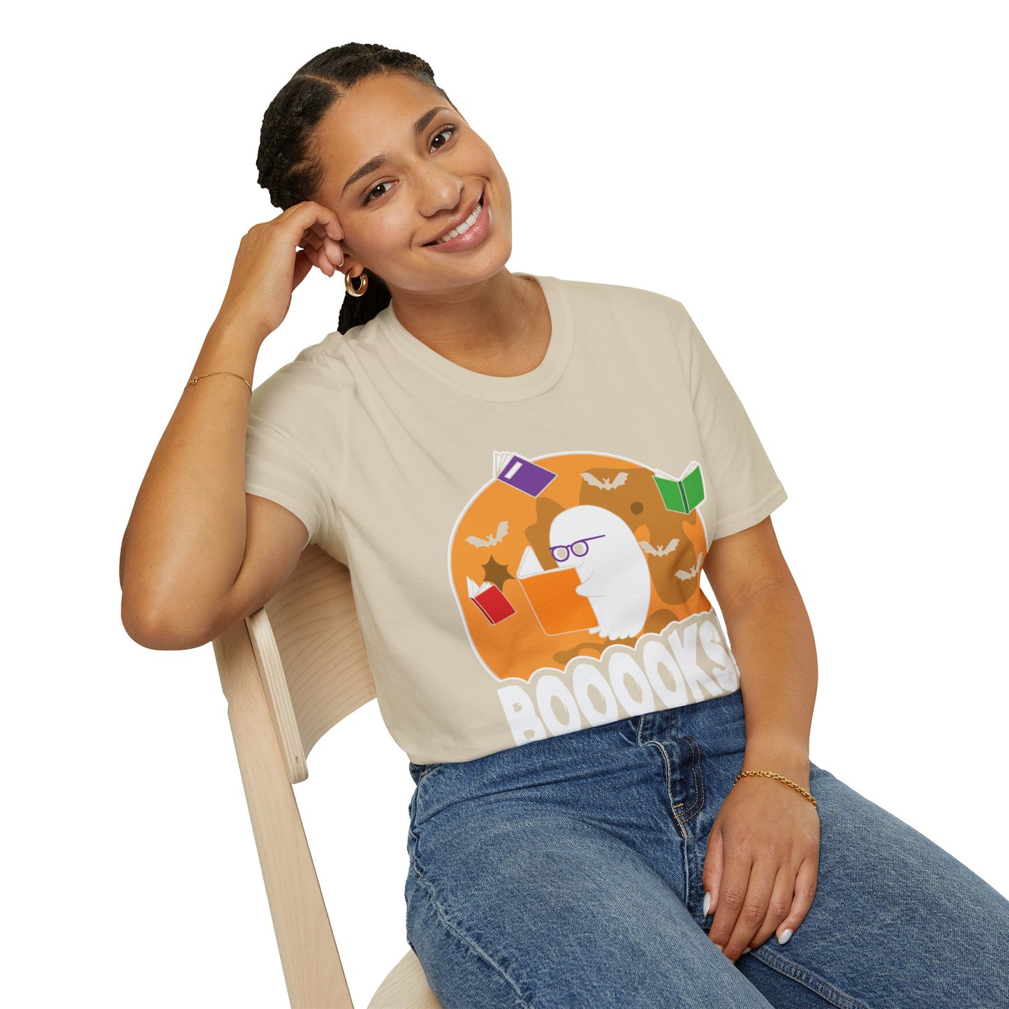 Ghostly Reader - Spooky Halloween BOOOOKS! Tee