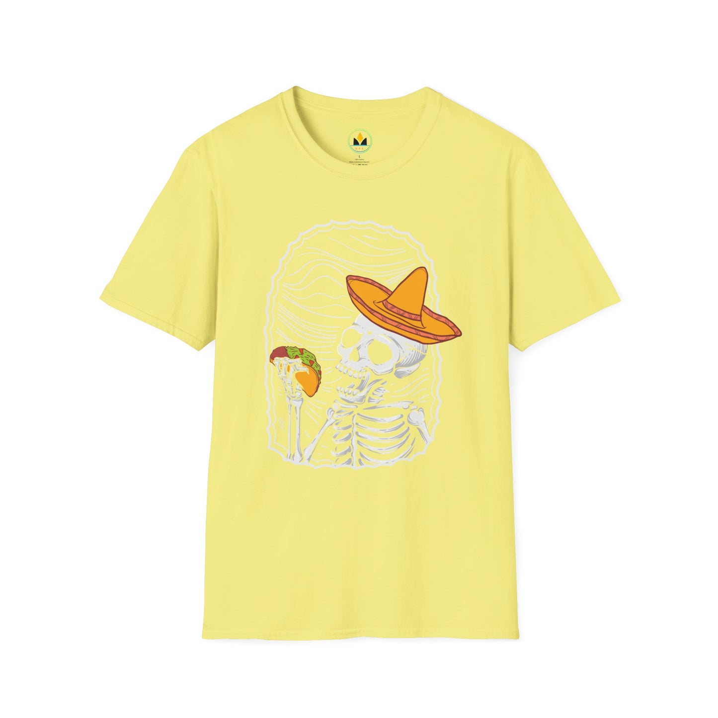 Fiesta of Frights - Sombrero Skeleton Taco Halloween Unisex T-Shirt