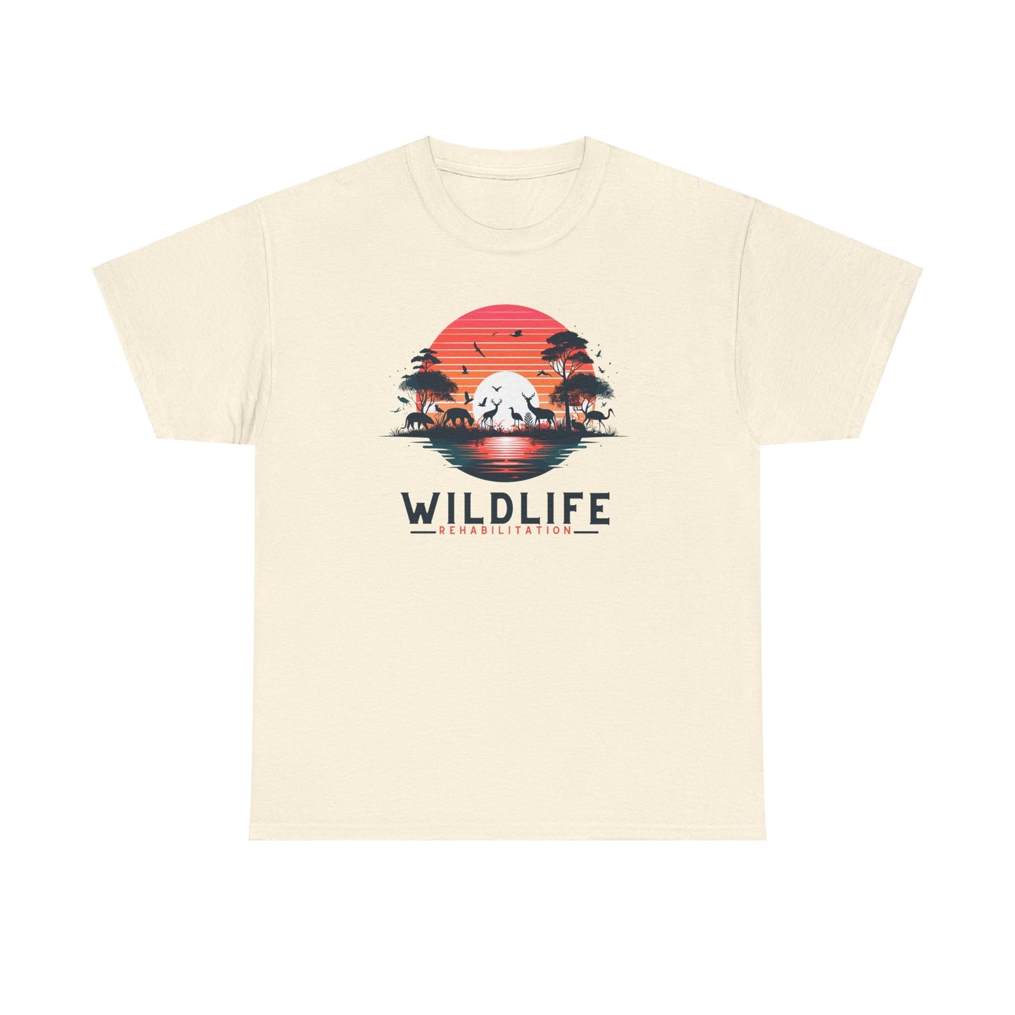 Wildlife Rehabilitation Sunset Silhouette Tee – Embrace Nature’s Serenity
