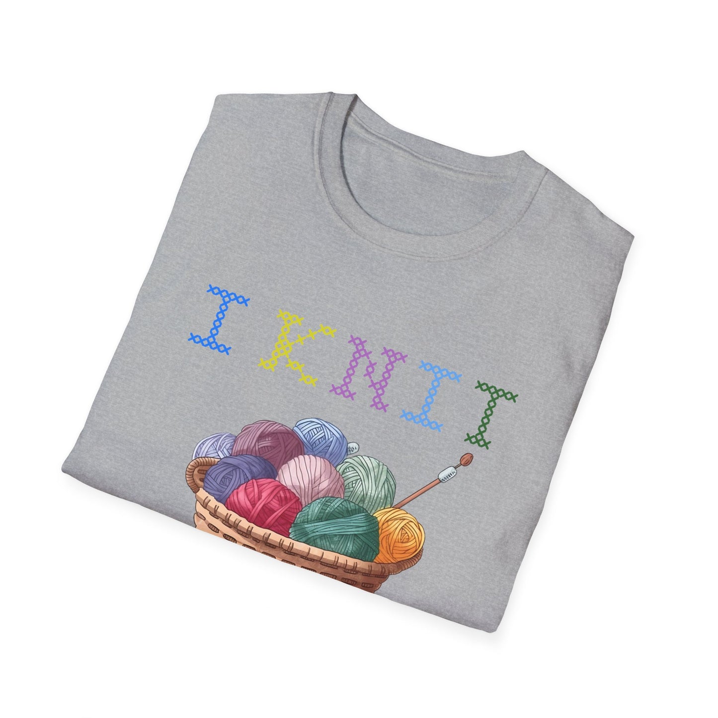 Humorous Knitting T-Shirt - I Knit Past My Bedtime - Unique, Comfortable & Crafty