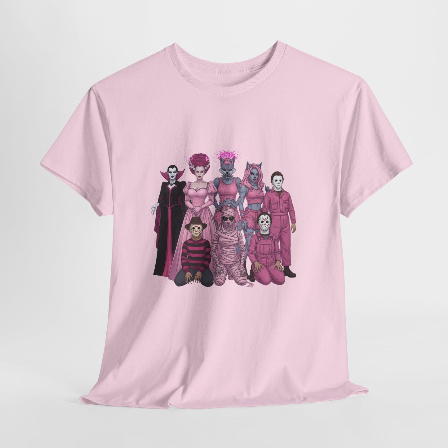 October Horror Pink Awareness Fighting for a Cause Unisex Tee - Breast Cancer Awareness Month