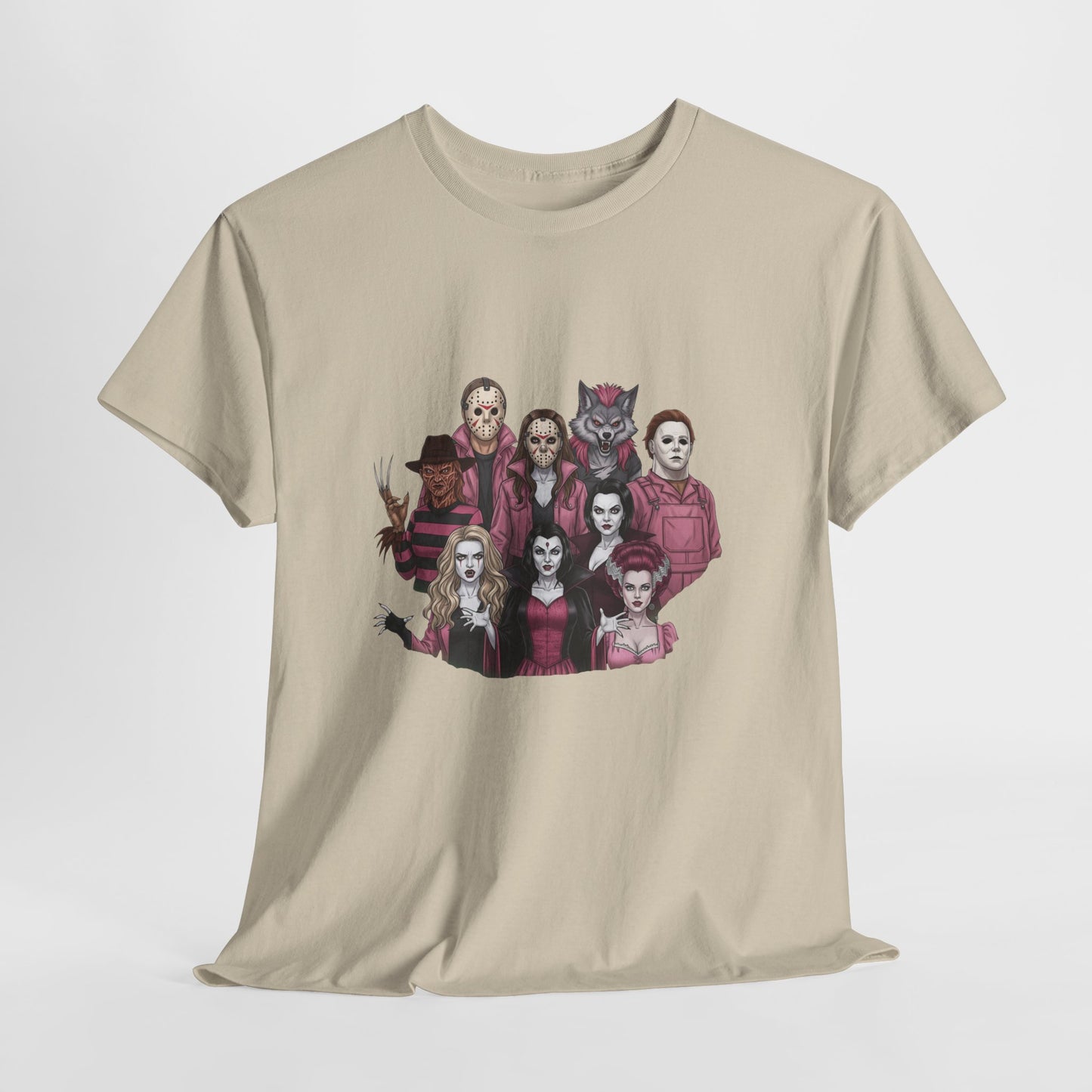 Horror Villains Breast Cancer Awareness Tee