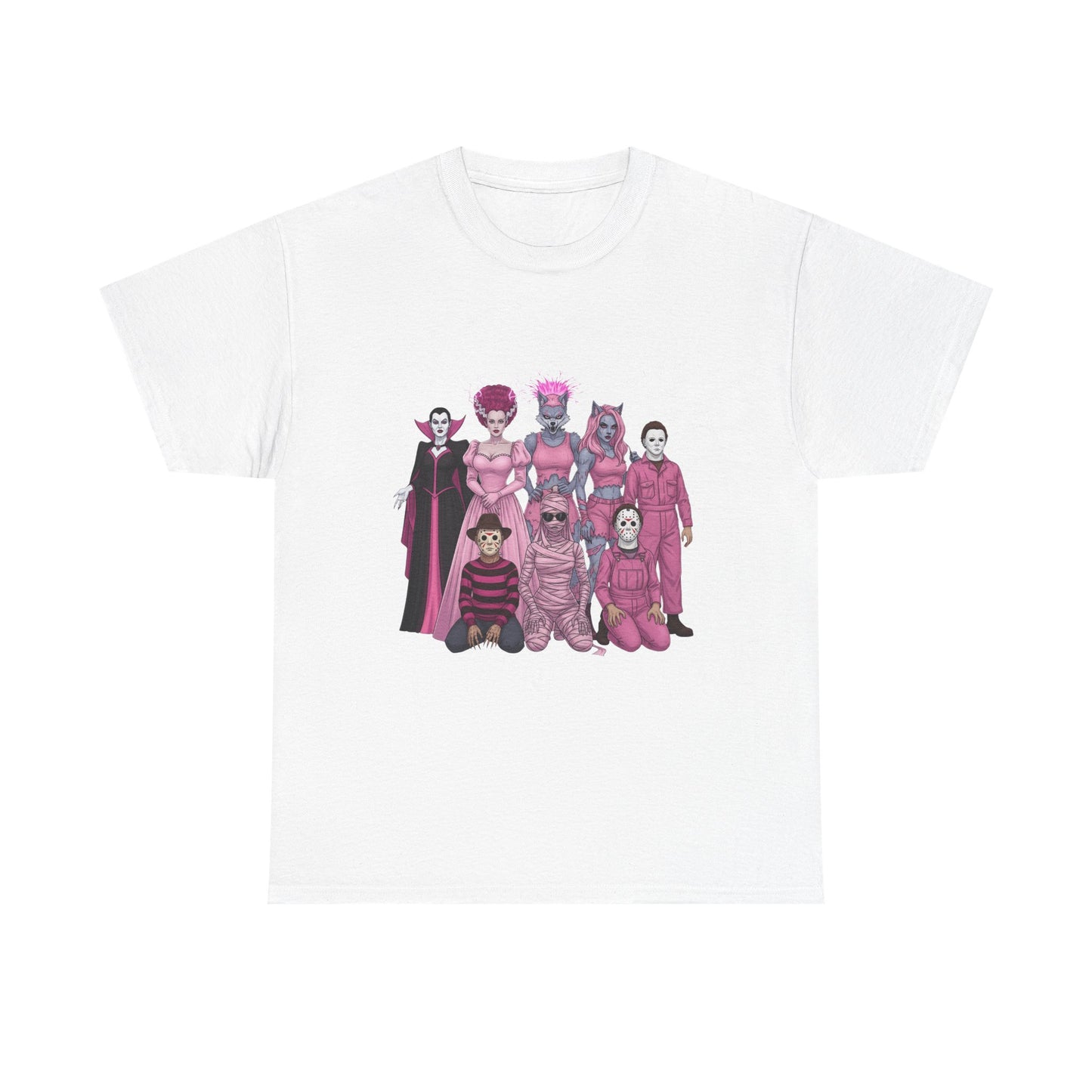 October Horror Pink Awareness Fighting for a Cause Unisex Tee - Breast Cancer Awareness Month