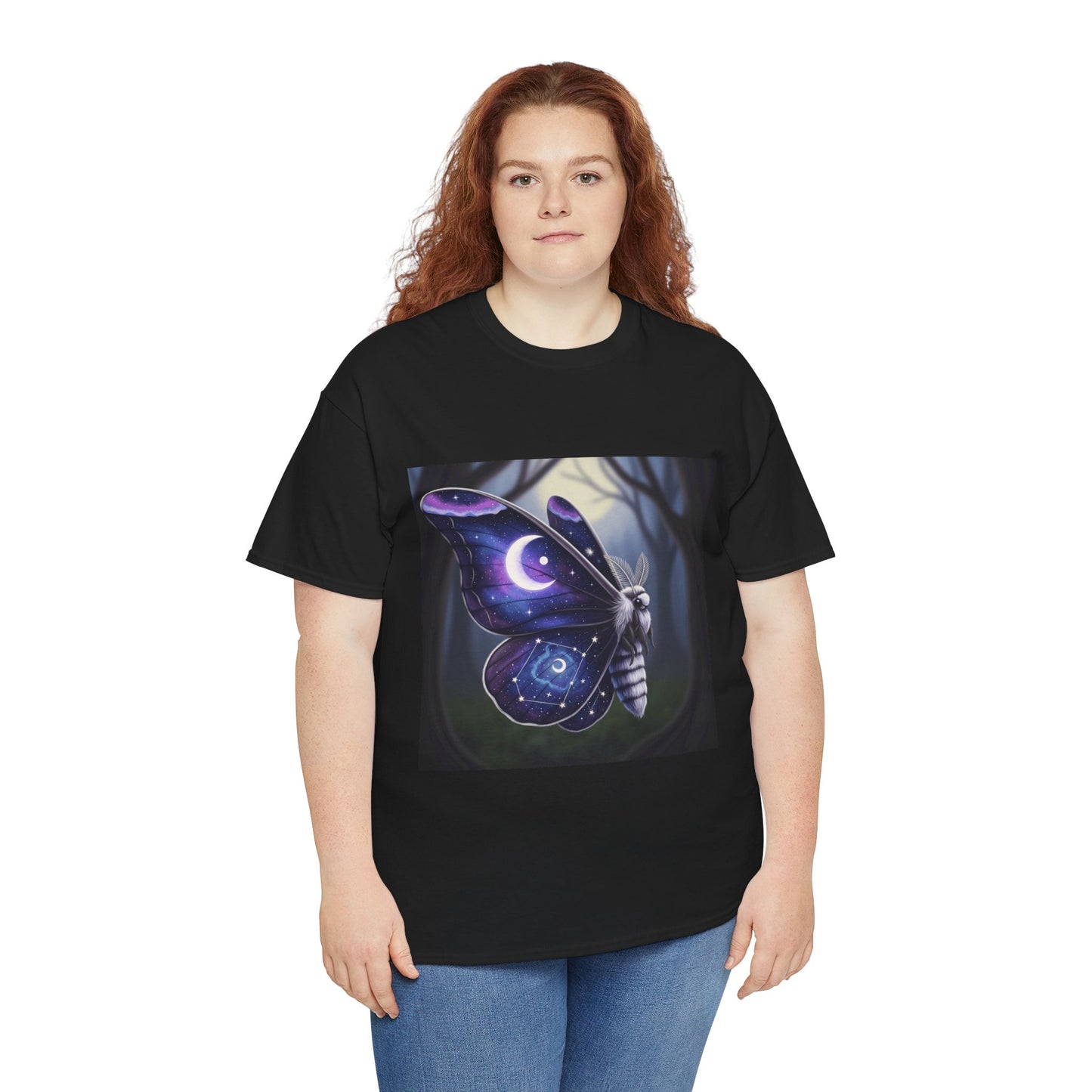 Witchy Galaxy Moth Moon Shirt
