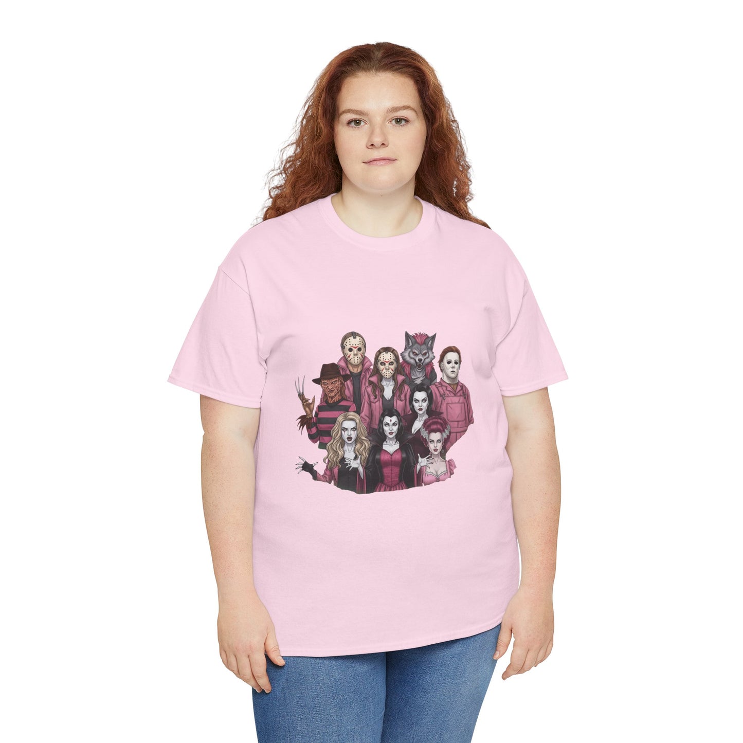 Horror Villains Breast Cancer Awareness Tee