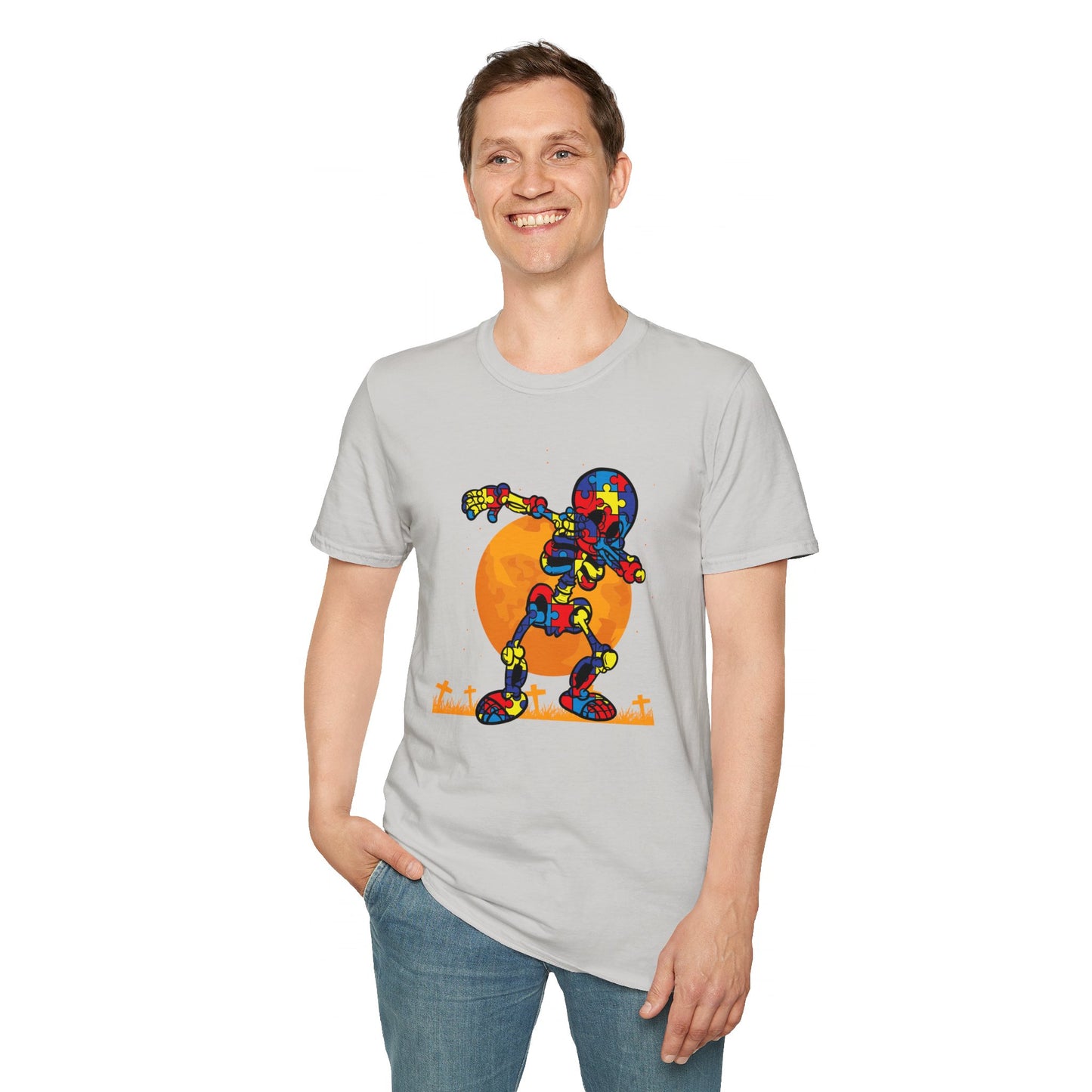 Autism Awareness Halloween Hero Tee - Embrace Uniqueness & Celebrate Differences Unisex Softstyle