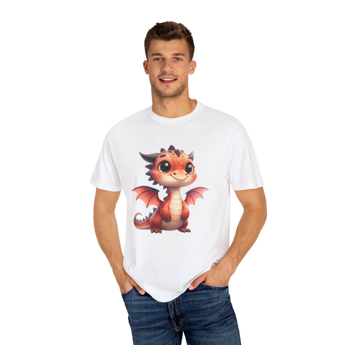 Adorable Dragon Whelp Tee - Soft Cotton T-Shirt with Fantasy Creature tee