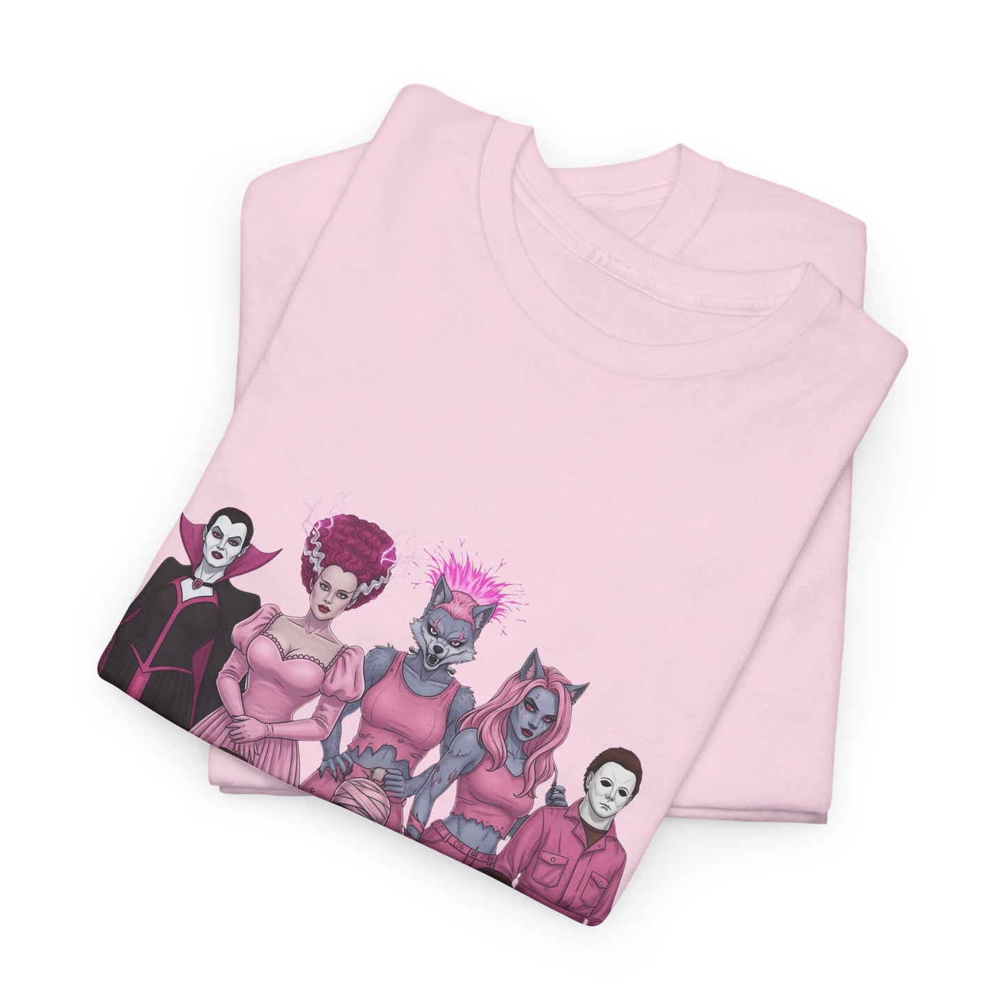 October Horror Pink Awareness Fighting for a Cause Unisex Tee - Breast Cancer Awareness Month