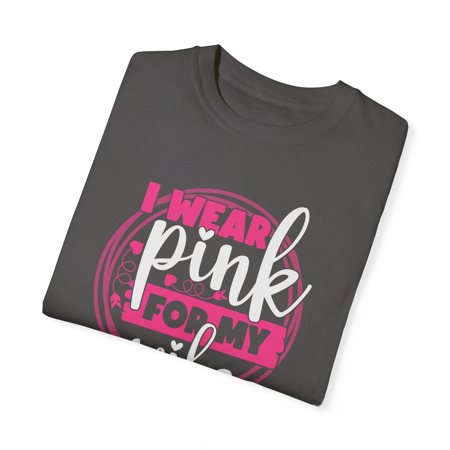 I Wear Pink For My Wife - Supportive Breast Cancer Awareness T-Shirt