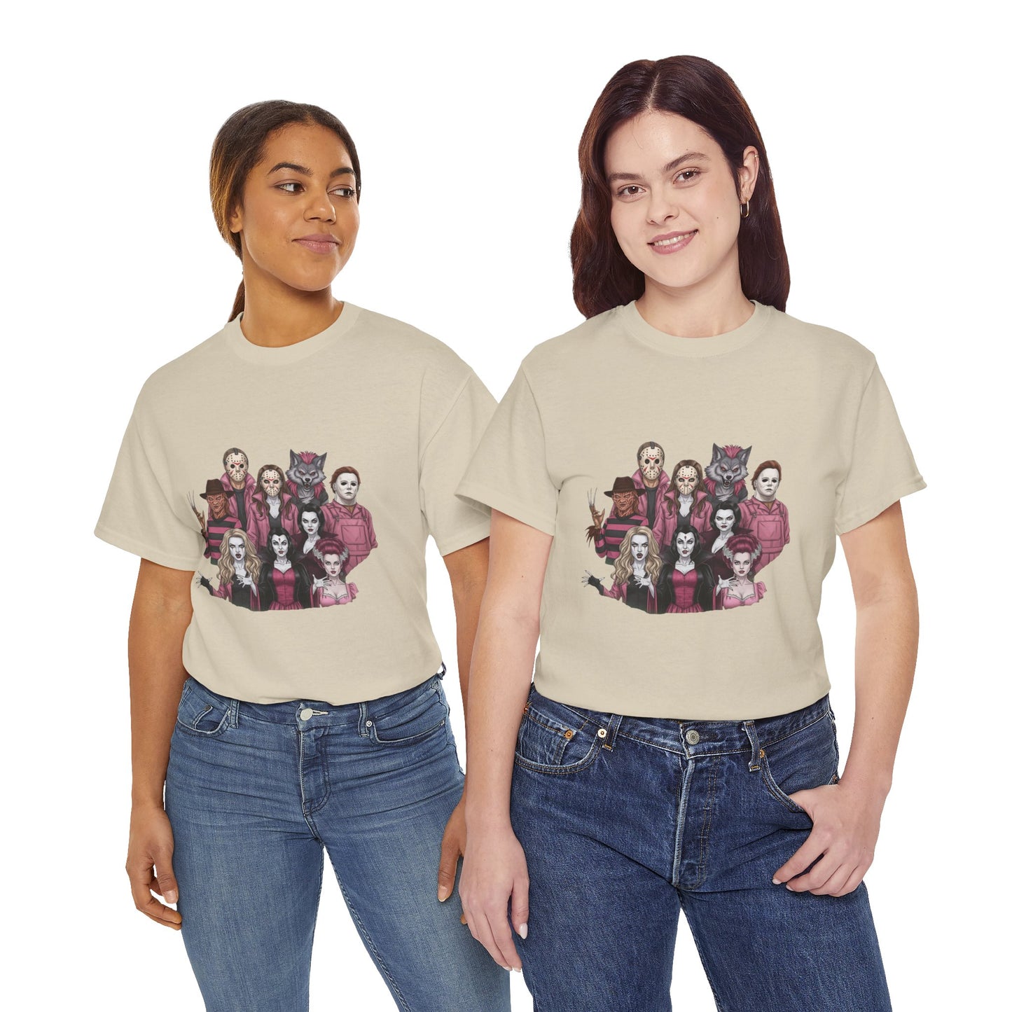 Horror Villains Breast Cancer Awareness Tee