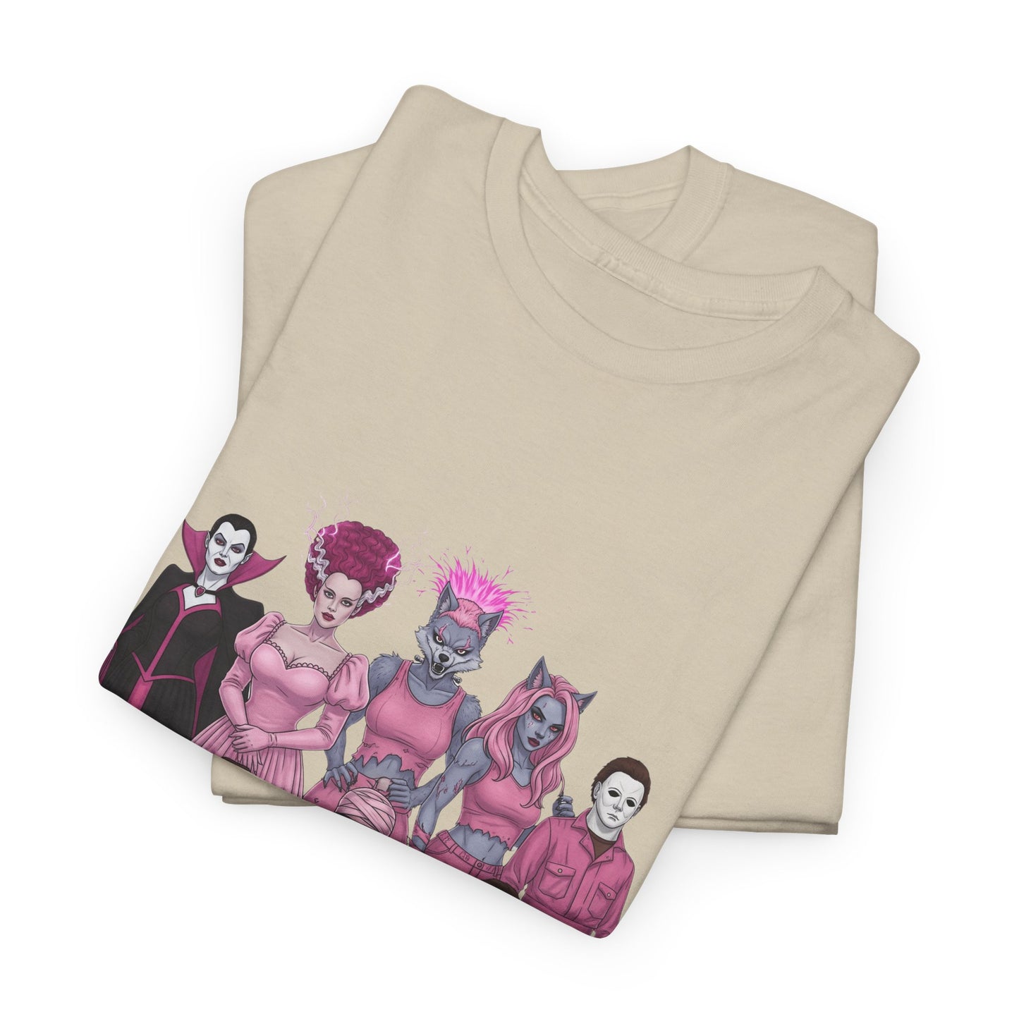 October Horror Pink Awareness Fighting for a Cause Unisex Tee - Breast Cancer Awareness Month