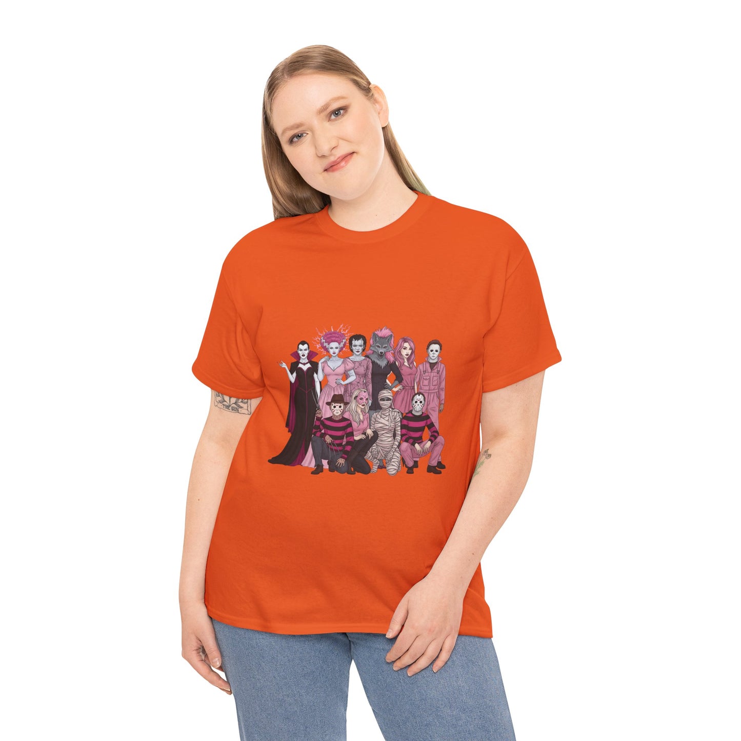 Horror Warriors in Pink Shirt Unisex Tee - Breast Cancer Awareness Month