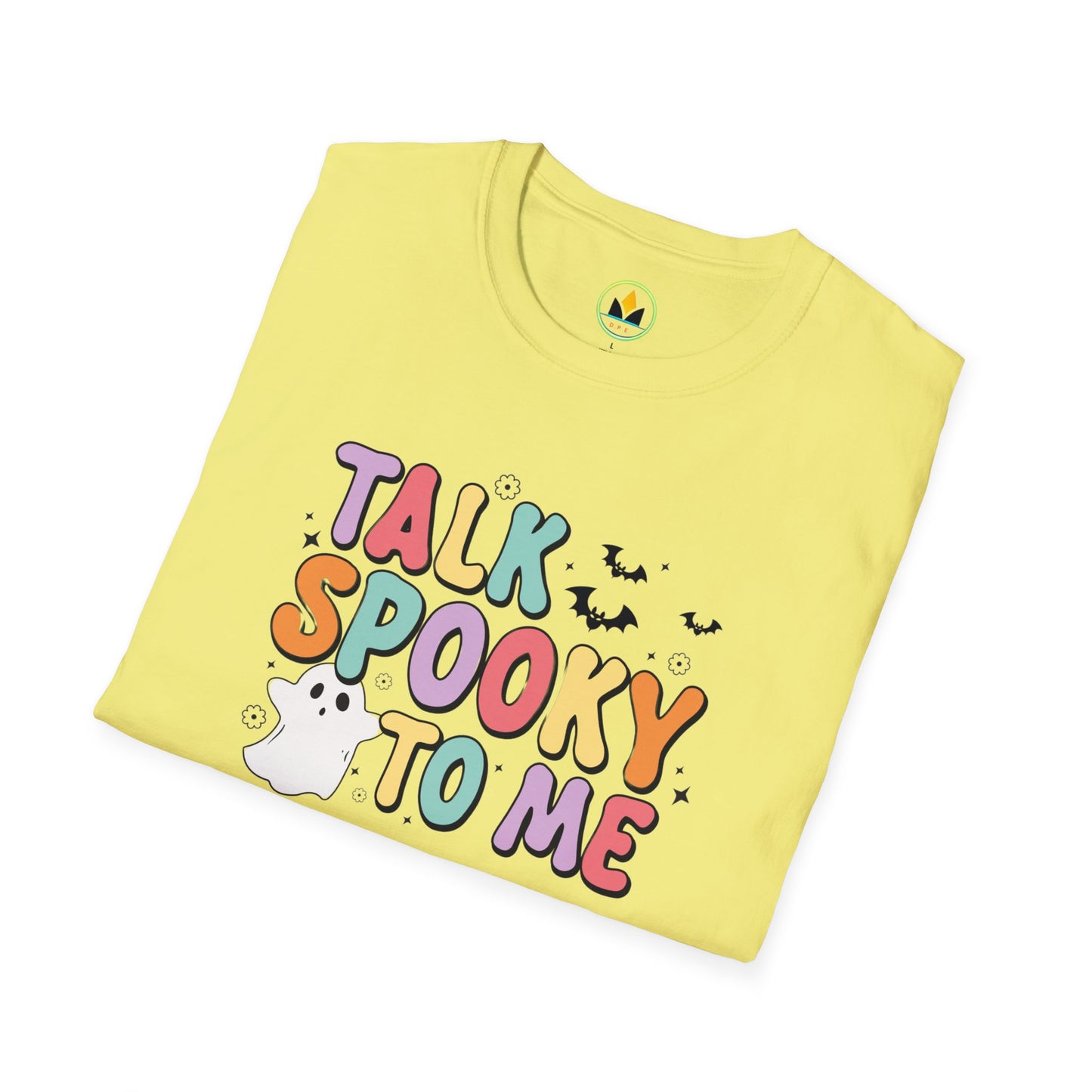TALK SPOOKY TO ME - Fun Halloween Unisex Softstyle T-Shirt