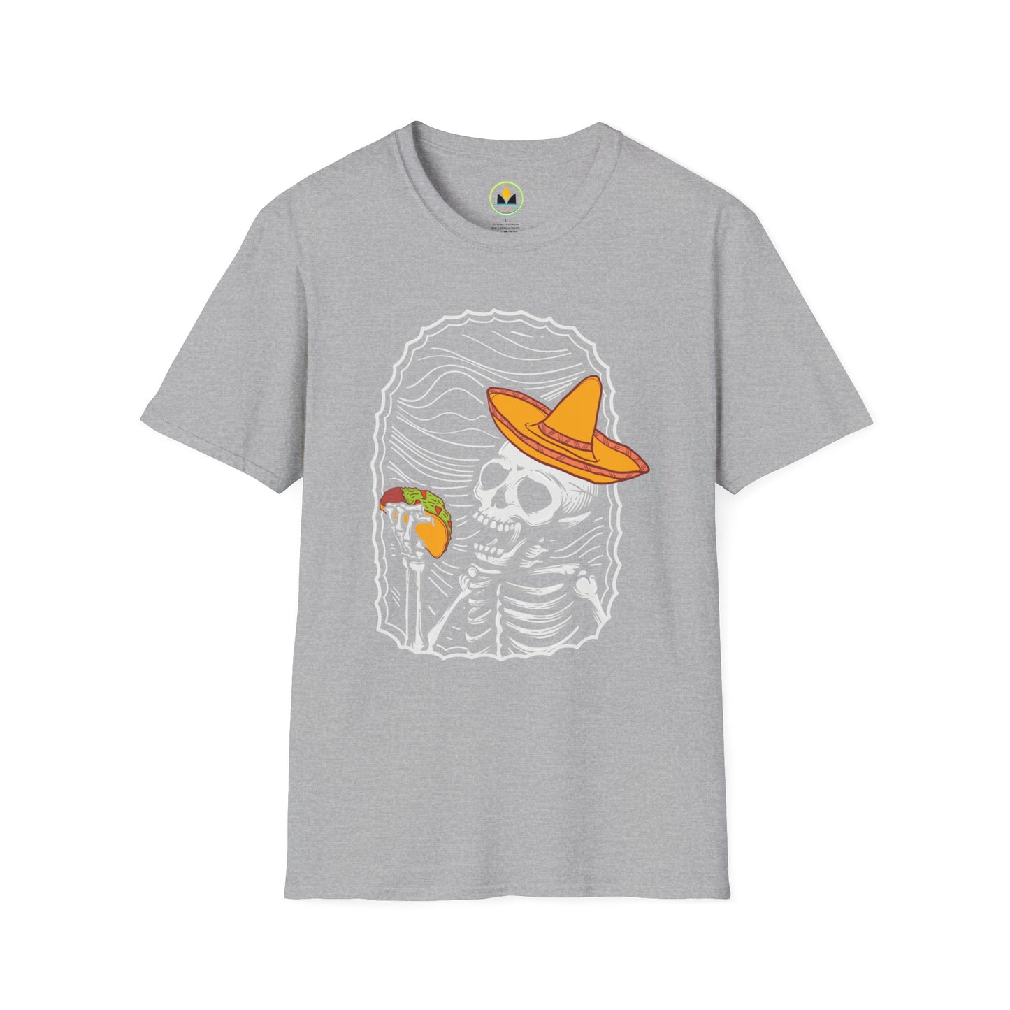 Fiesta of Frights - Sombrero Skeleton Taco Halloween Unisex T-Shirt