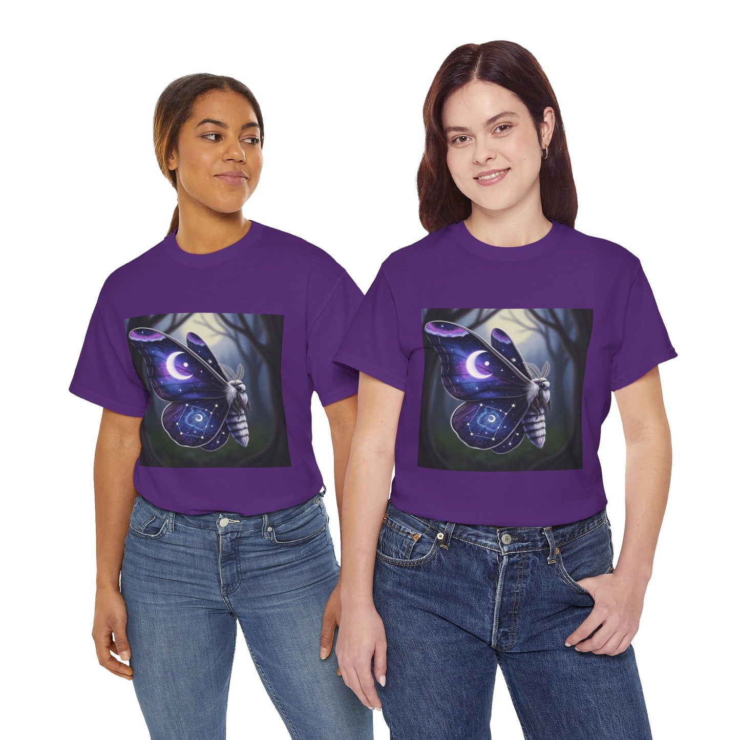 Witchy Galaxy Moth Moon Shirt