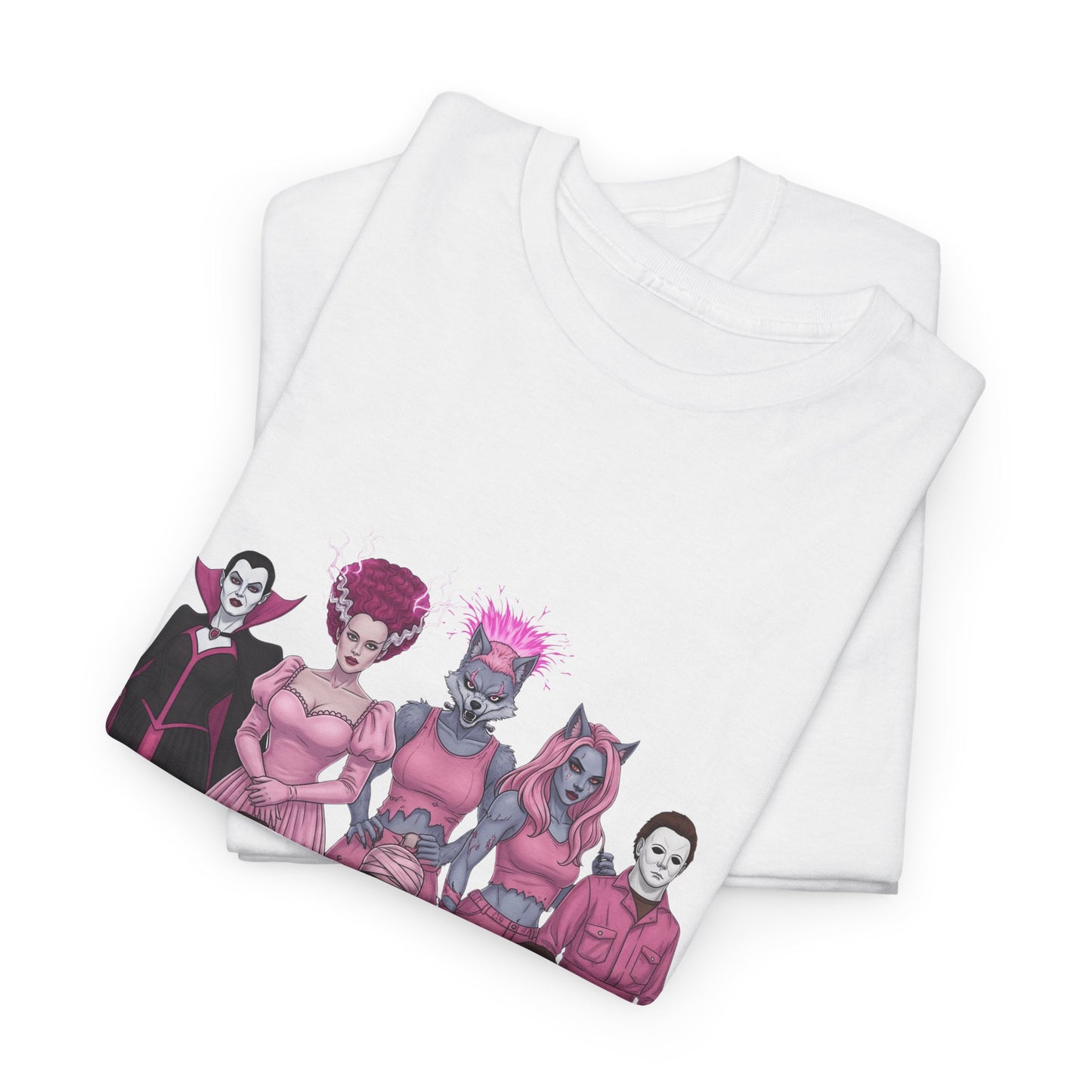 October Horror Pink Awareness Fighting for a Cause Unisex Tee - Breast Cancer Awareness Month