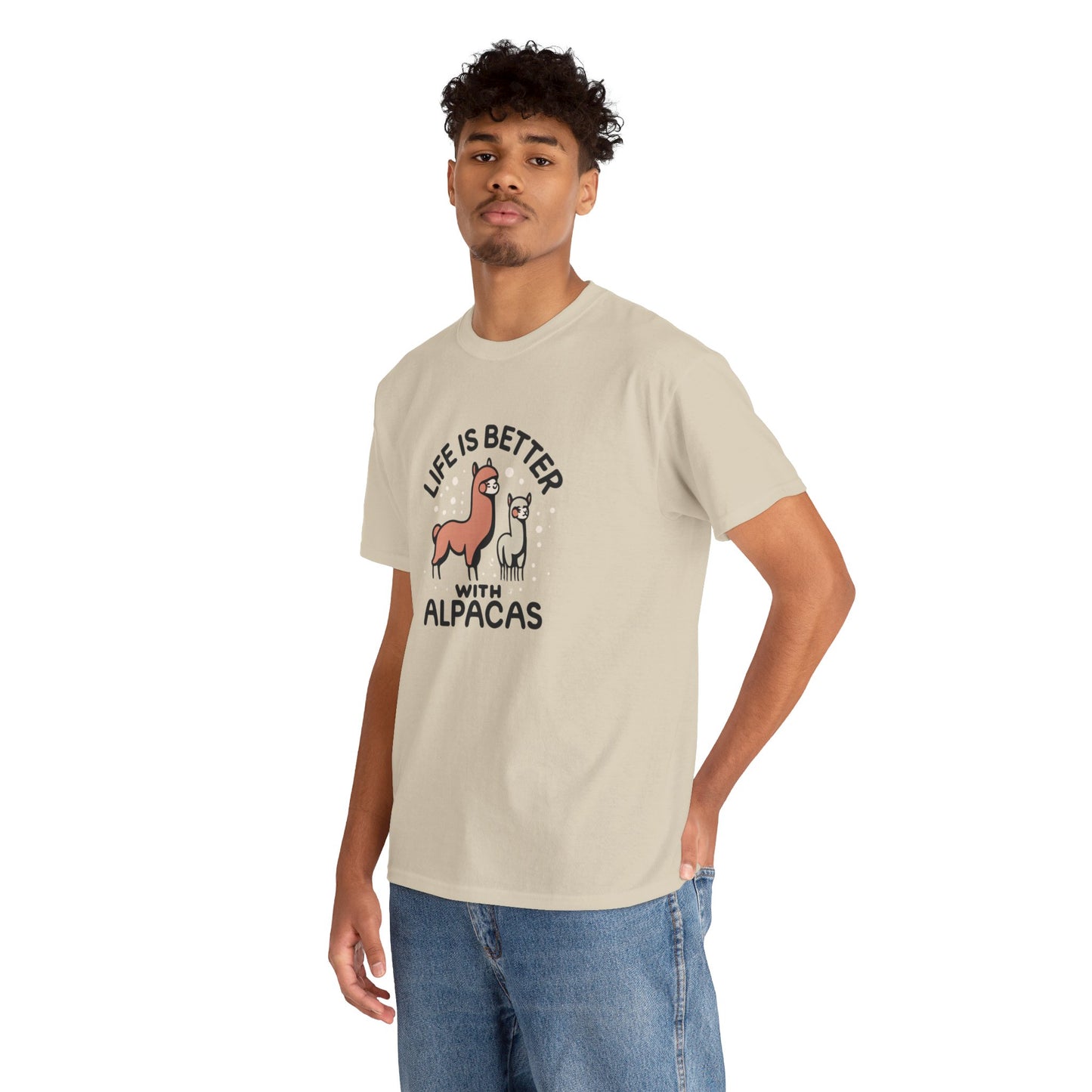 Life is Better with Alpacas - Whimsical T-Shirt for Animal Lover