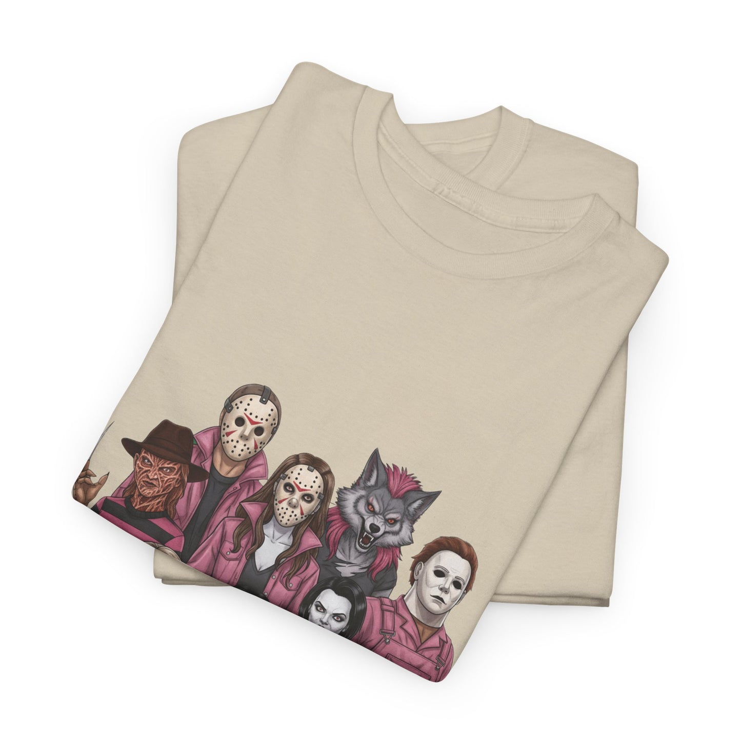 Horror Villains Breast Cancer Awareness Tee