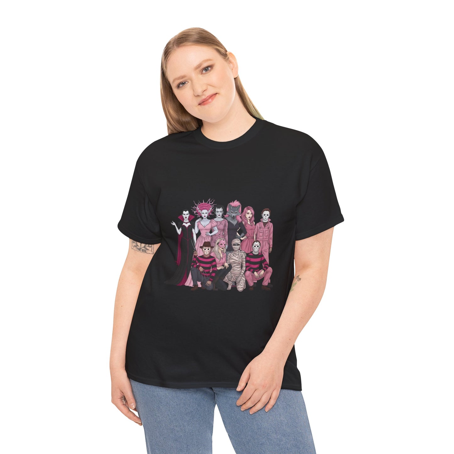 Horror Warriors in Pink Shirt Unisex Tee - Breast Cancer Awareness Month