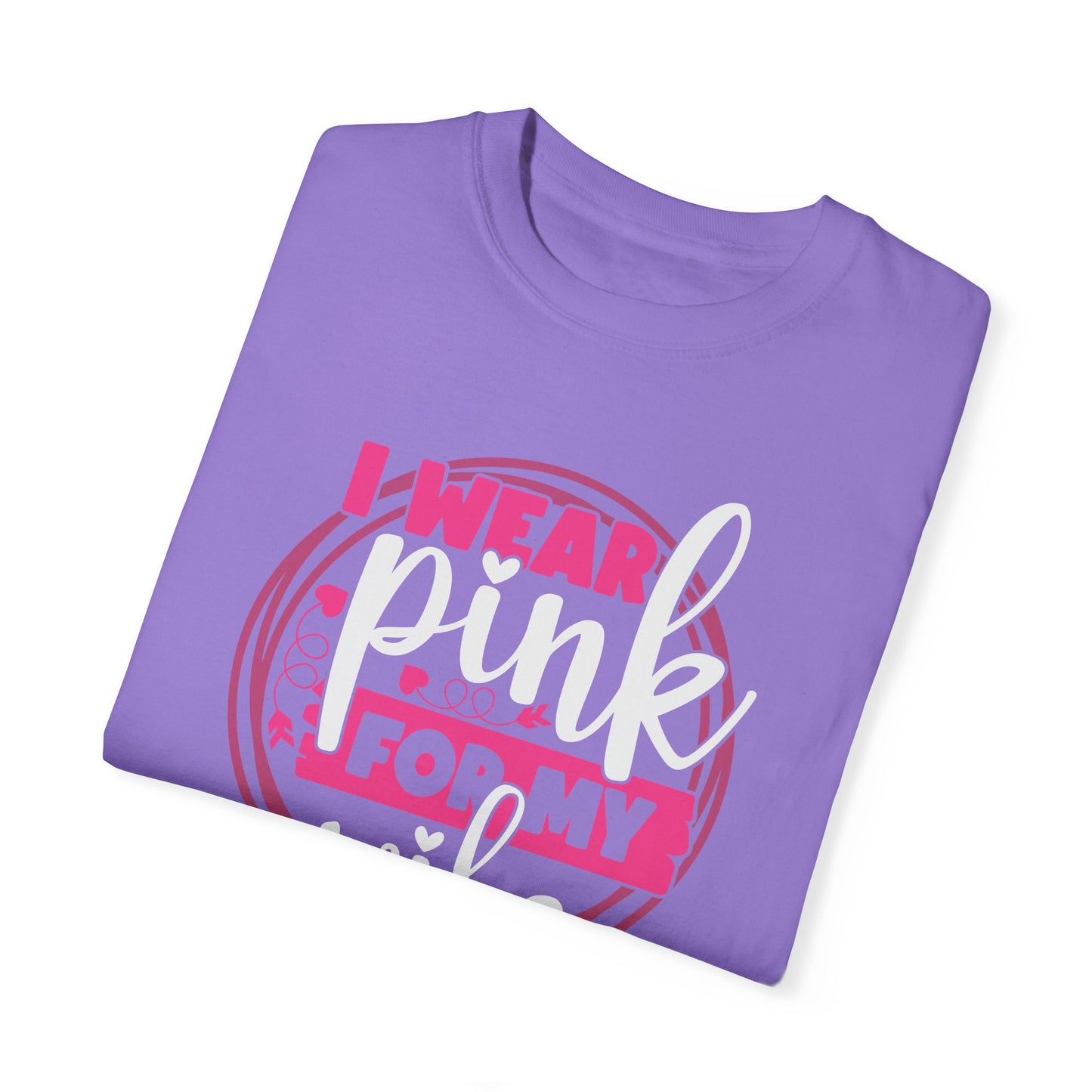 I Wear Pink For My Wife - Supportive Breast Cancer Awareness T-Shirt