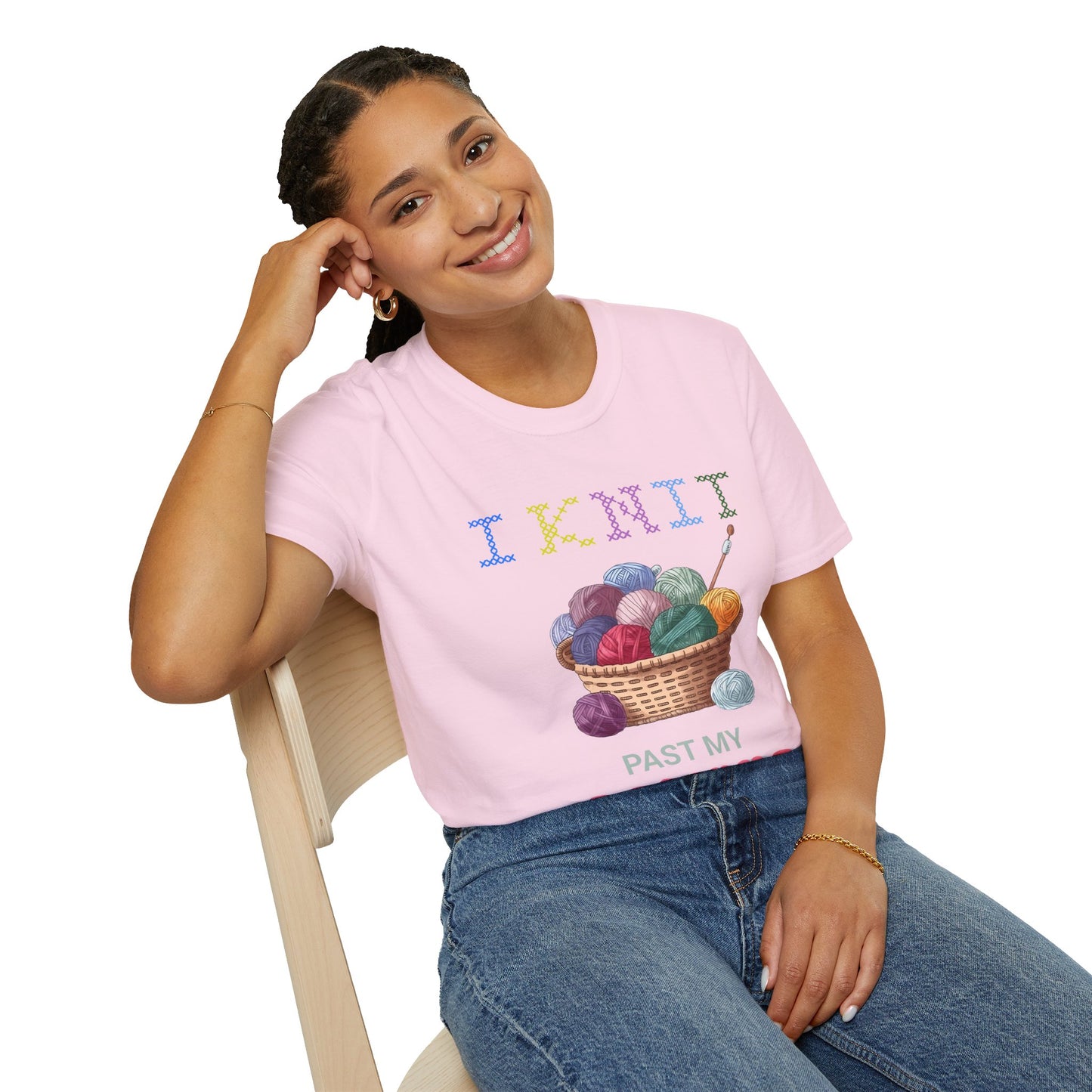Humorous Knitting T-Shirt - I Knit Past My Bedtime - Unique, Comfortable & Crafty
