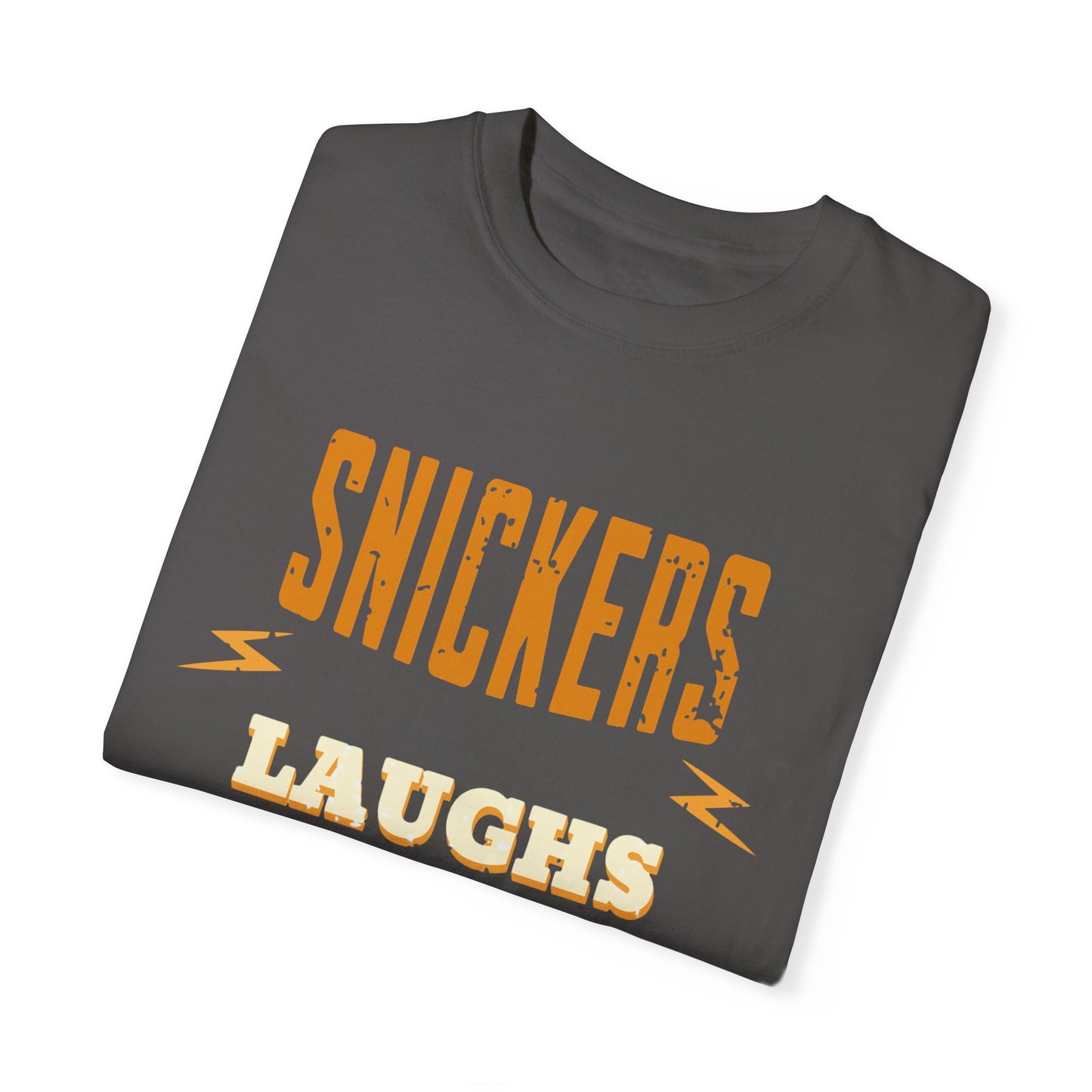 Cheerful 'Laughs at Everything' T-Shirt - coworker/friend Inspired Humorous Fun Shirt