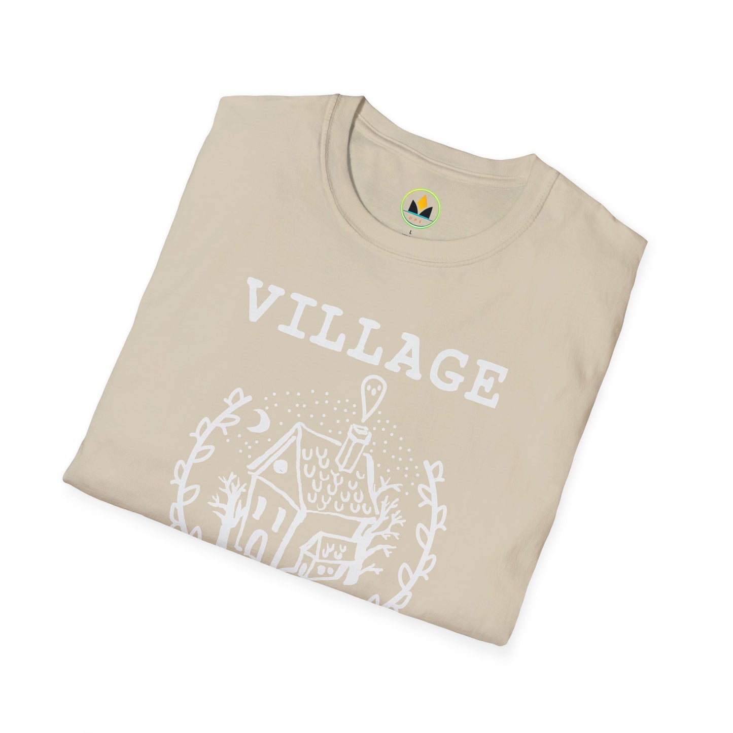 Village Witch - Quaint House & Wreath Softstyle T-Shirt