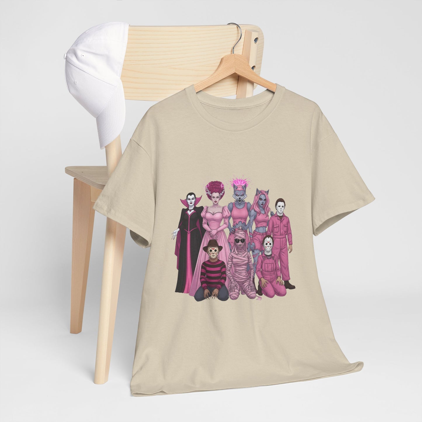 October Horror Pink Awareness Fighting for a Cause Unisex Tee - Breast Cancer Awareness Month